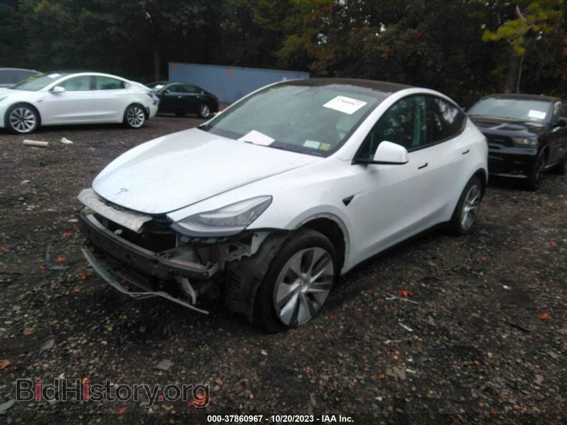 2021 TESLA MODEL Y - VIN: 5YJYGDEE4MF070103 - Фото 2