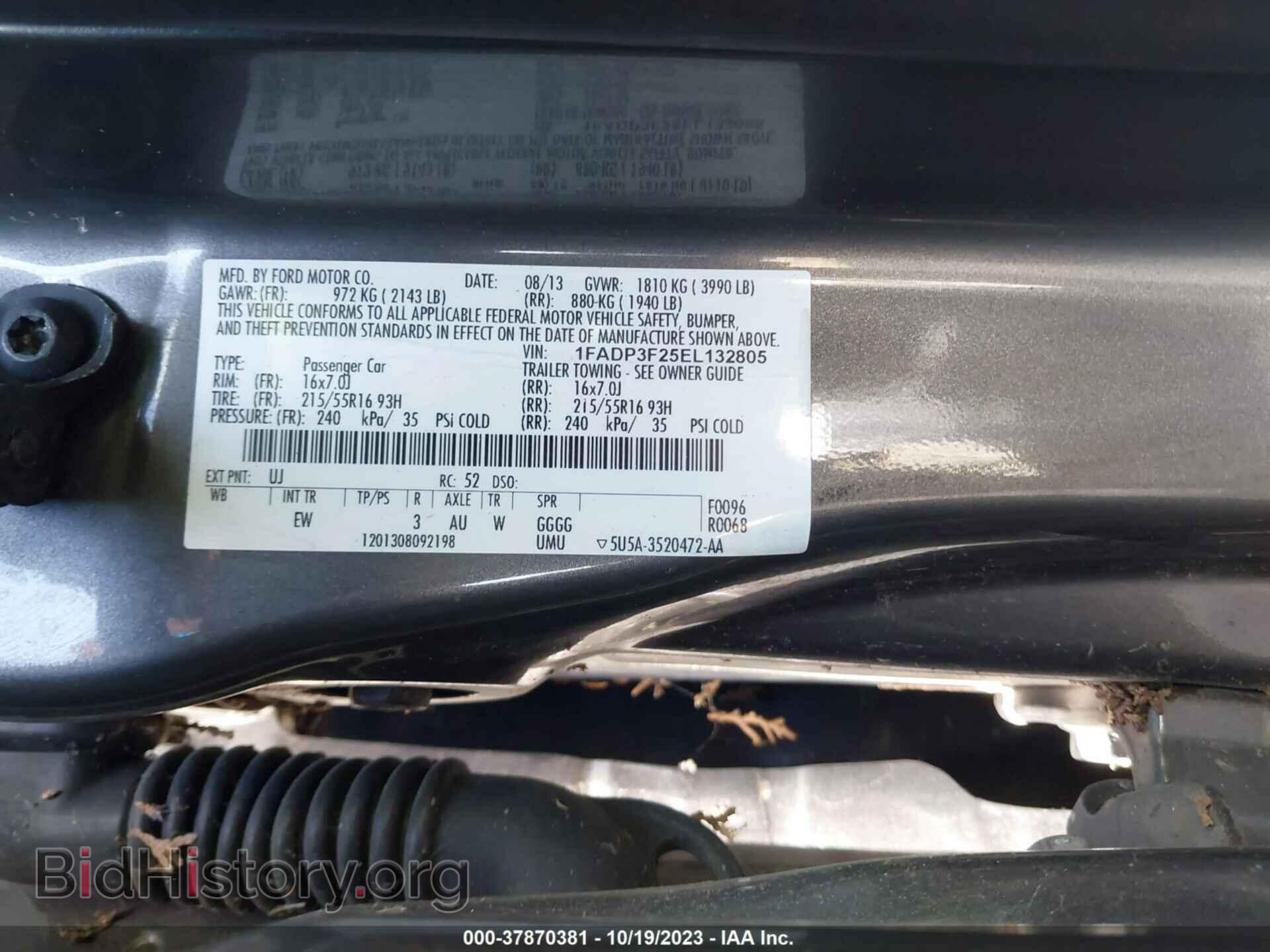 2014 FORD FOCUS - VIN: 1FADP3F25EL132805 - Photo 9