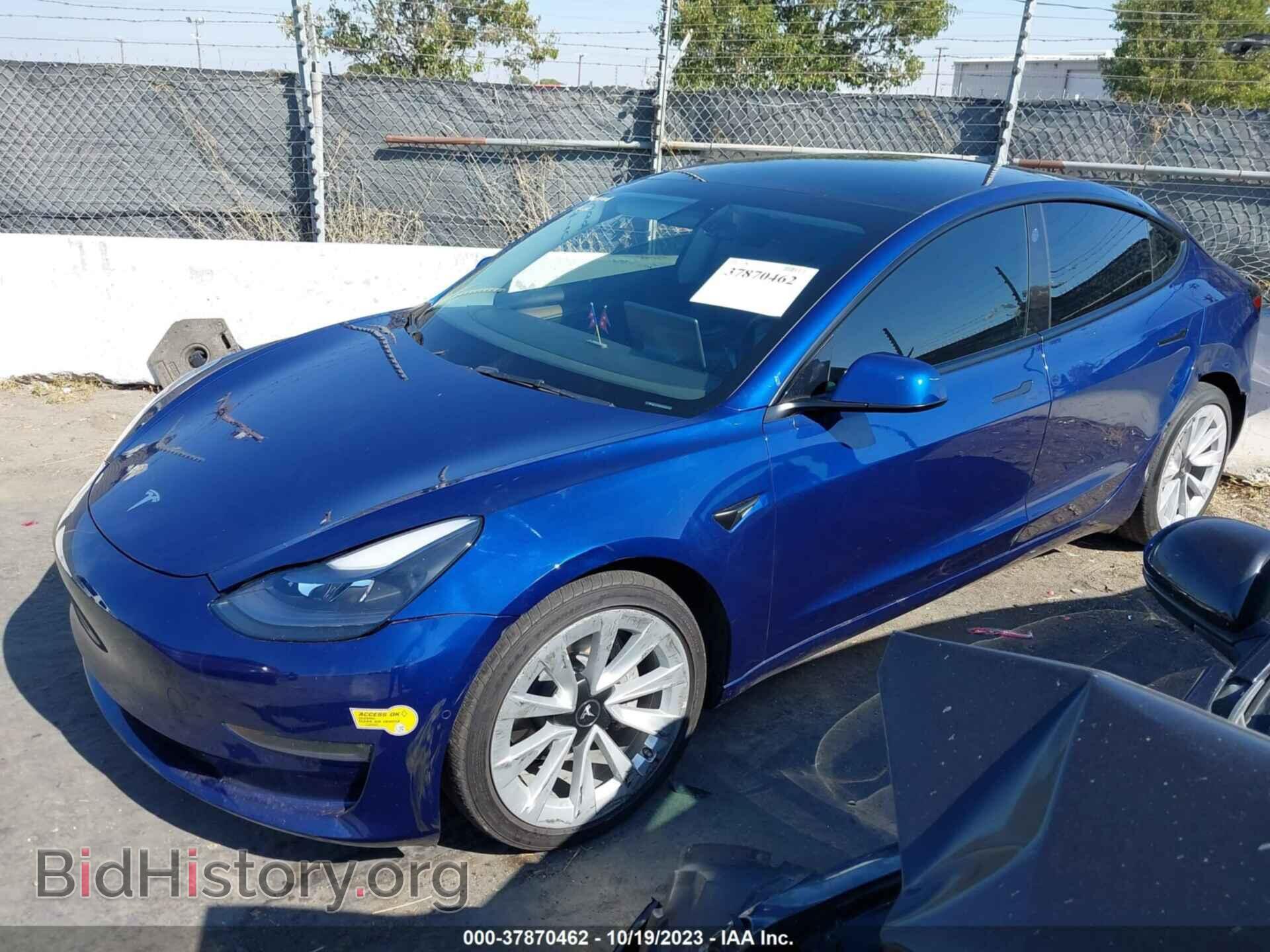 2022 TESLA MODEL 3 - VIN: 5YJ3E1EB1NF127735 - Photo 2
