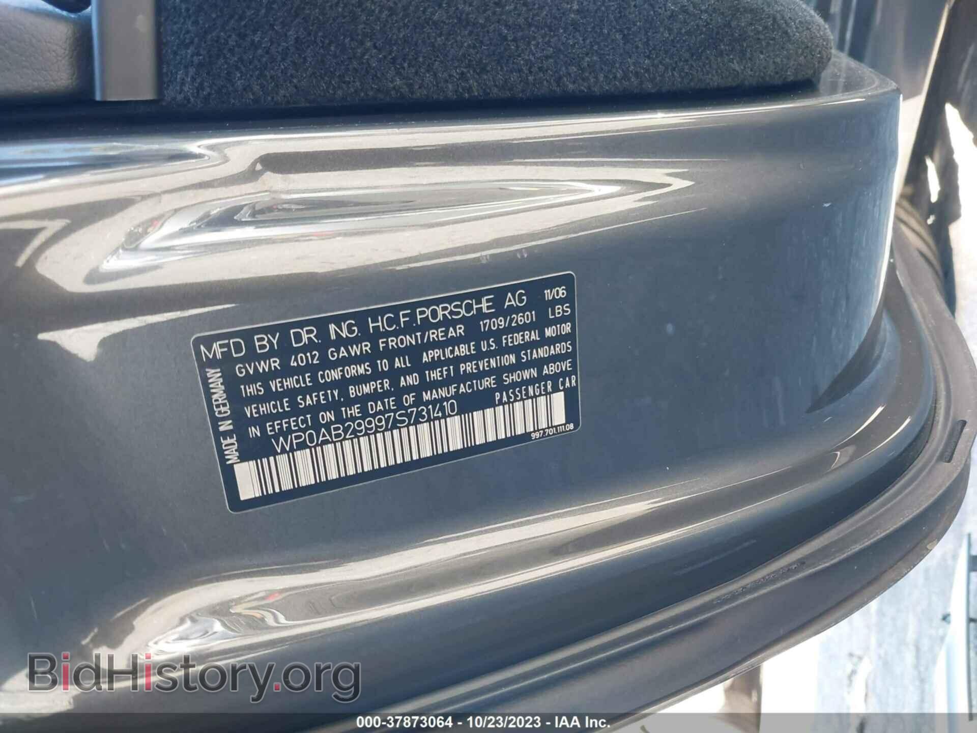 2007 PORSCHE 911 - VIN: WP0AB29997S731410 - Фото 9