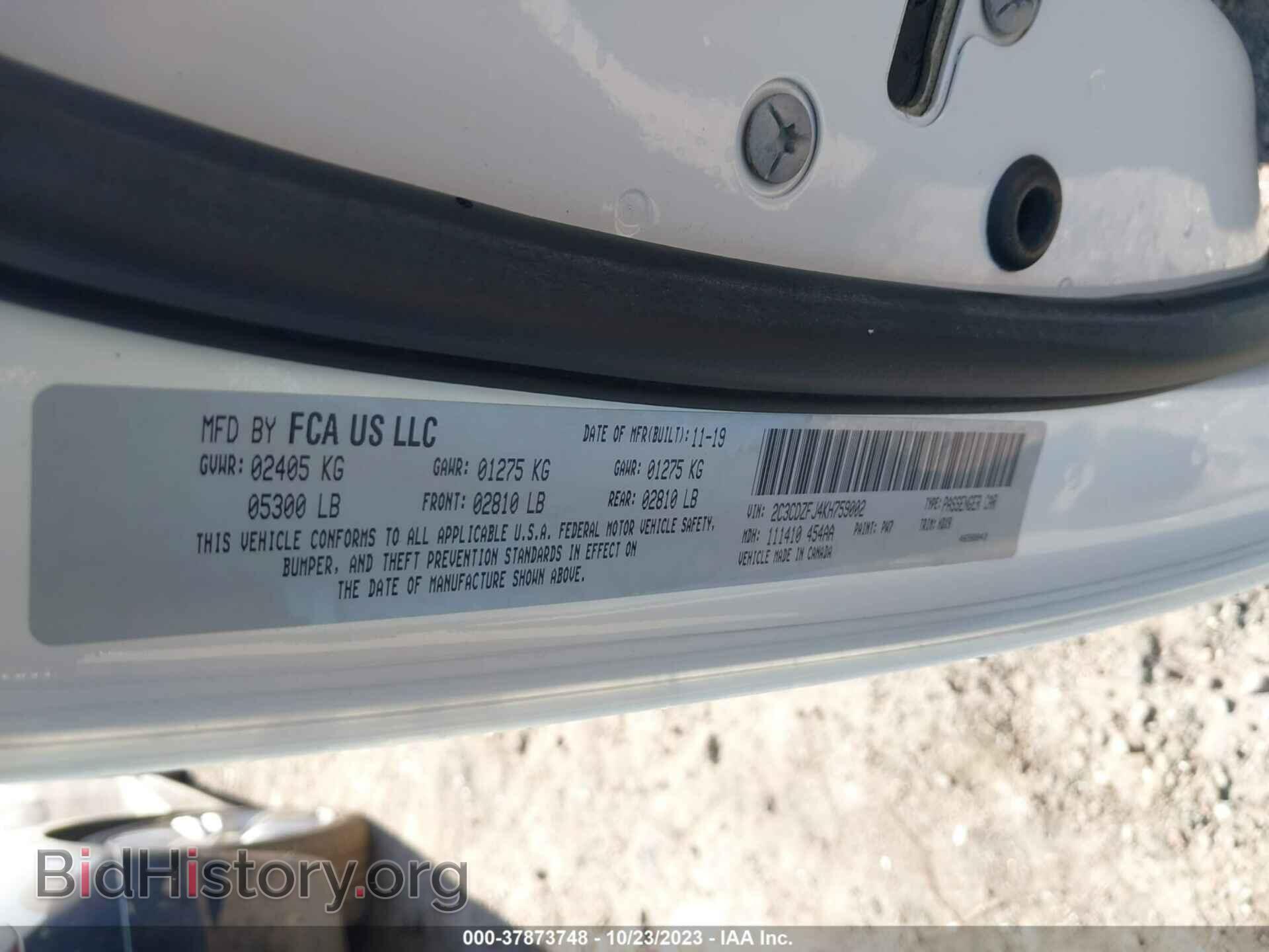 2019 DODGE CHALLENGER - VIN: 2C3CDZFJ4KH759002 - Photo 9