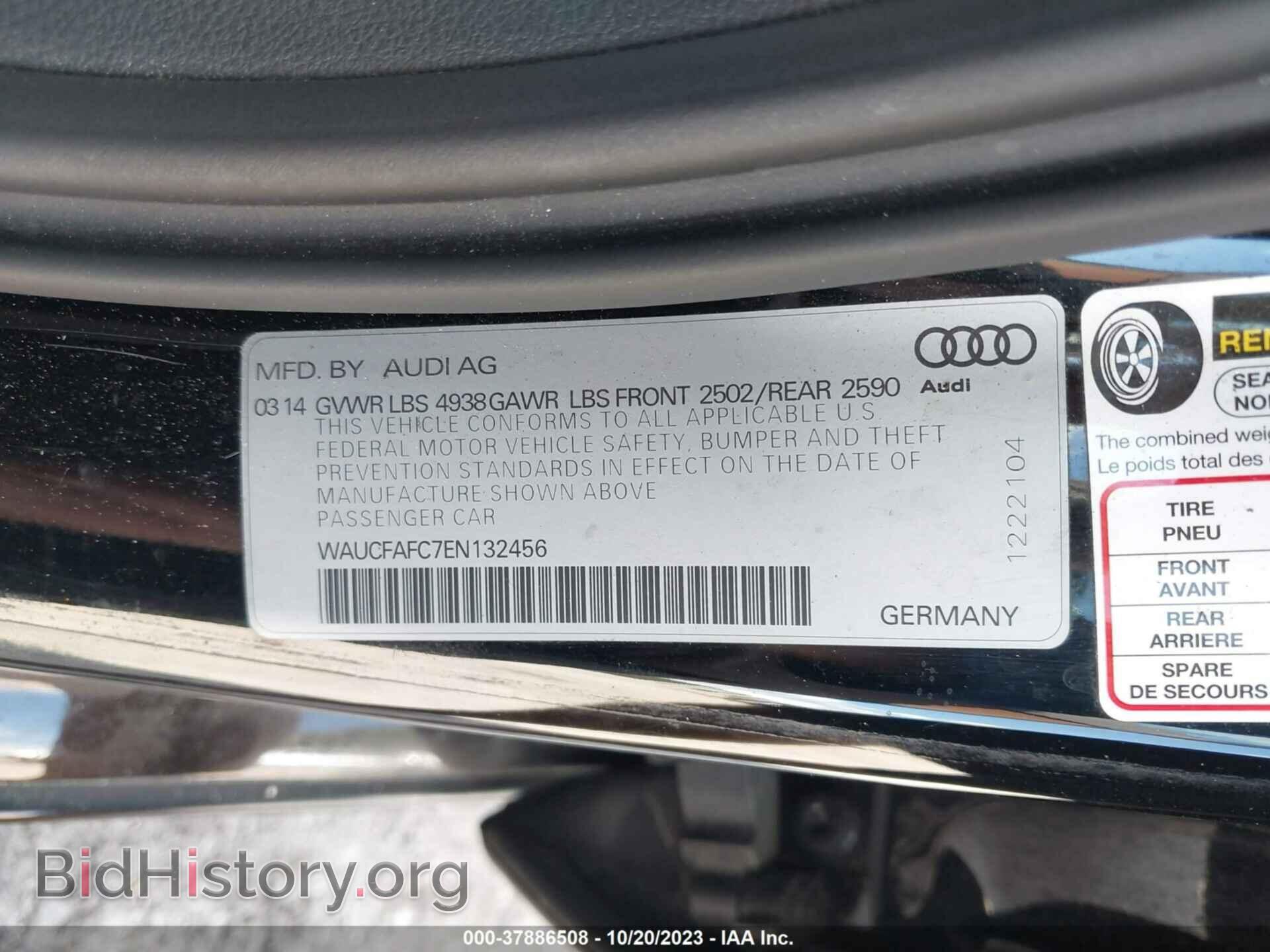 2014 AUDI A6 - VIN: WAUCFAFC7EN132456 - Фото 9