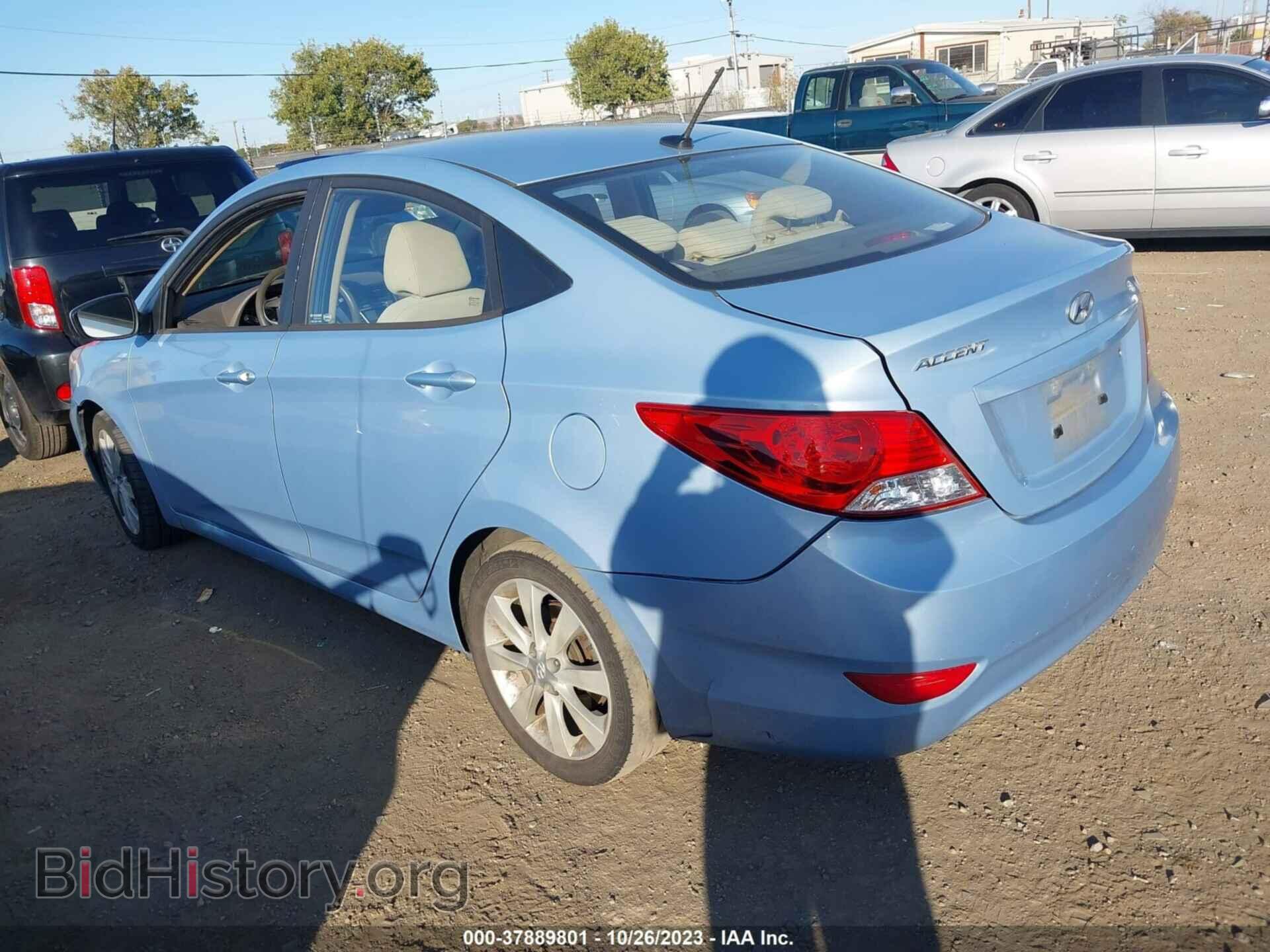2012 HYUNDAI ACCENT - VIN: KMHCU4AE6CU122325 - Фото 3