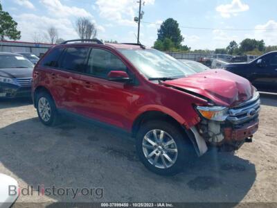 2014 Ford EDGE SEL, темно-бордовый — VIN 2FMDK3JC0EBB72603, IAAI