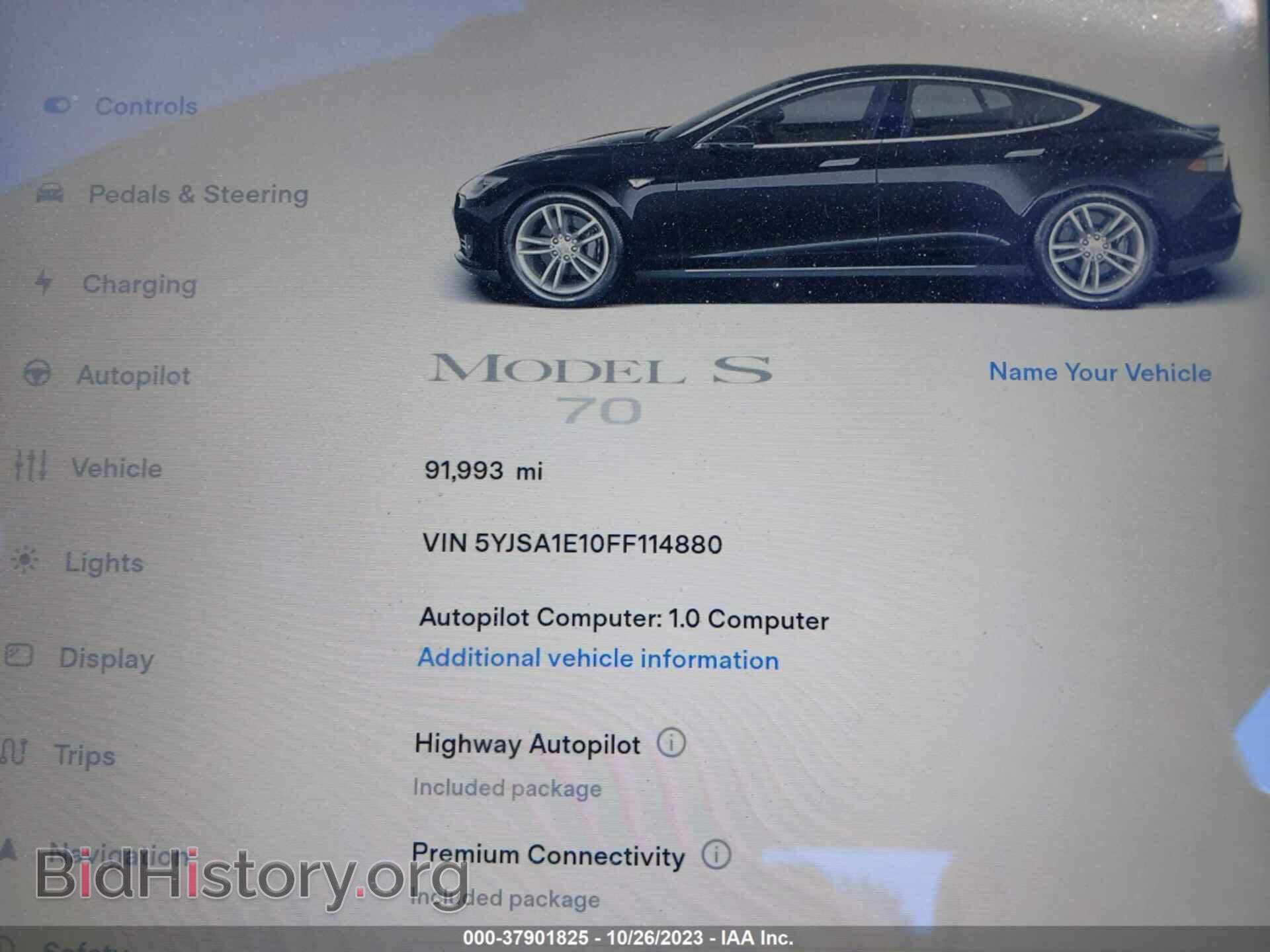 2015 TESLA MODEL S - VIN: 5YJSA1E10FF114880 - Photo 16