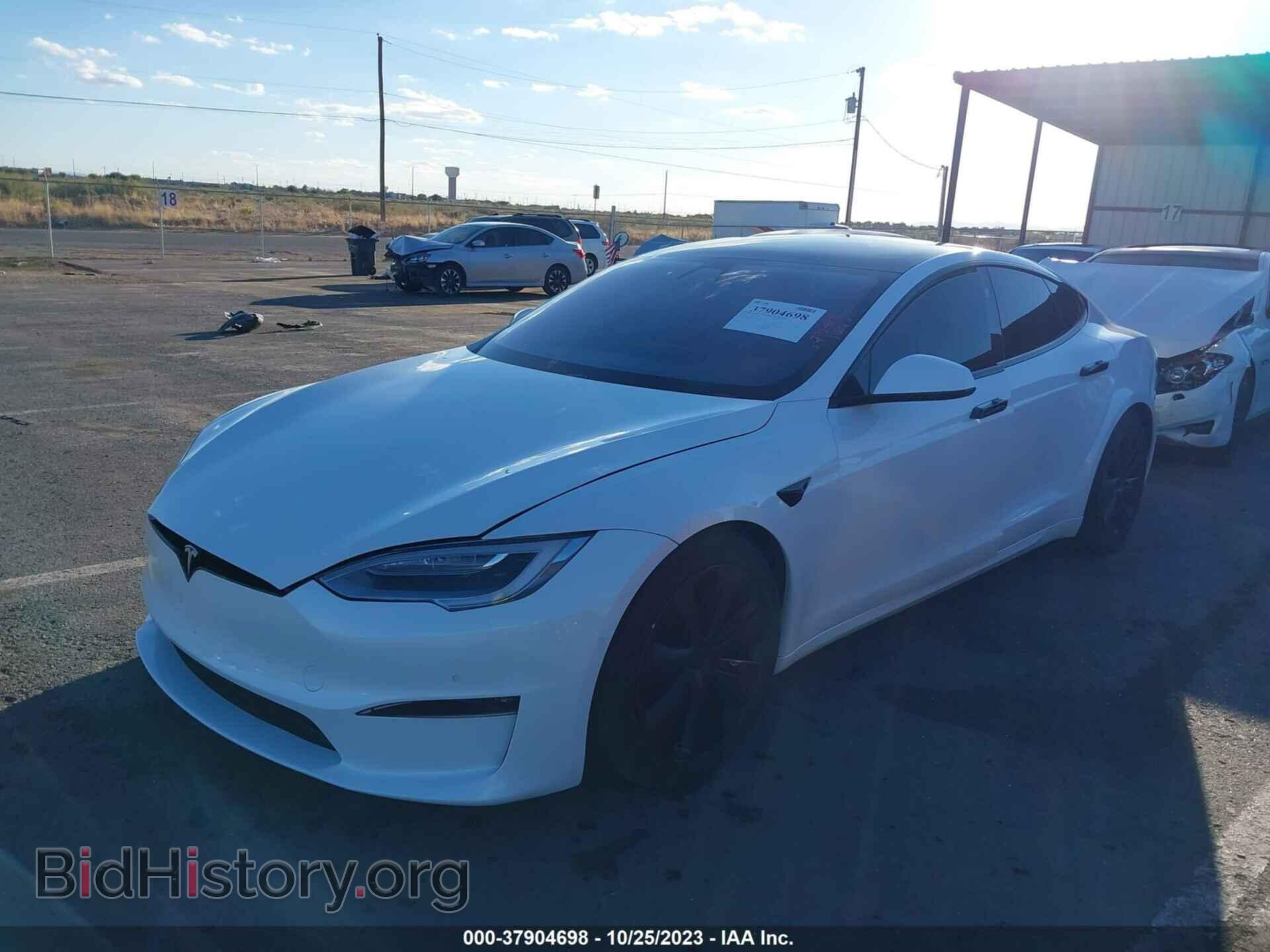 2021 TESLA MODEL S - VIN: 5YJSA1E60MF453020 - Фото 2