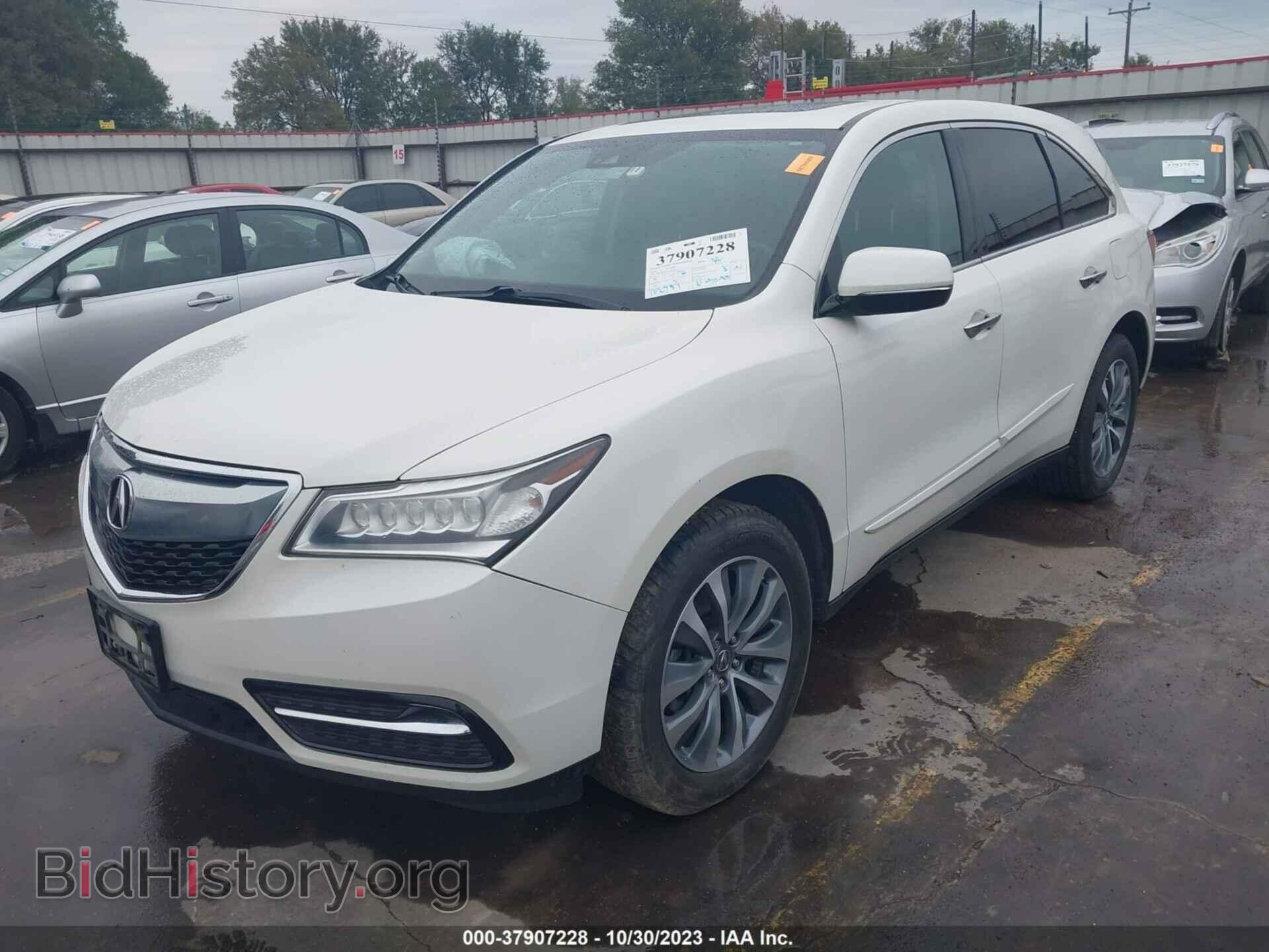 2016 ACURA MDX - VIN: 5FRYD3H47GB016013 - Фото 2