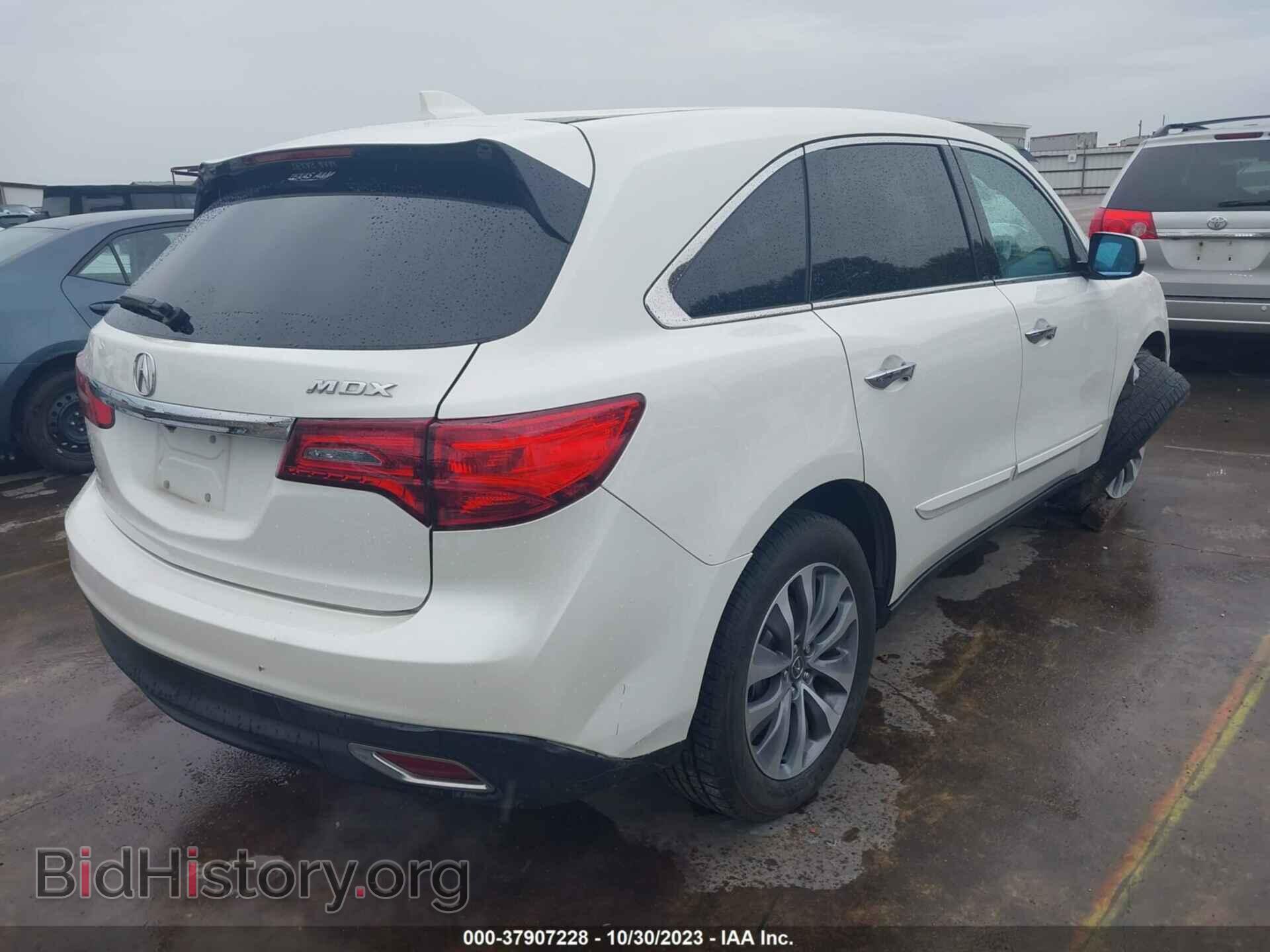 2016 ACURA MDX - VIN: 5FRYD3H47GB016013 - Фото 4