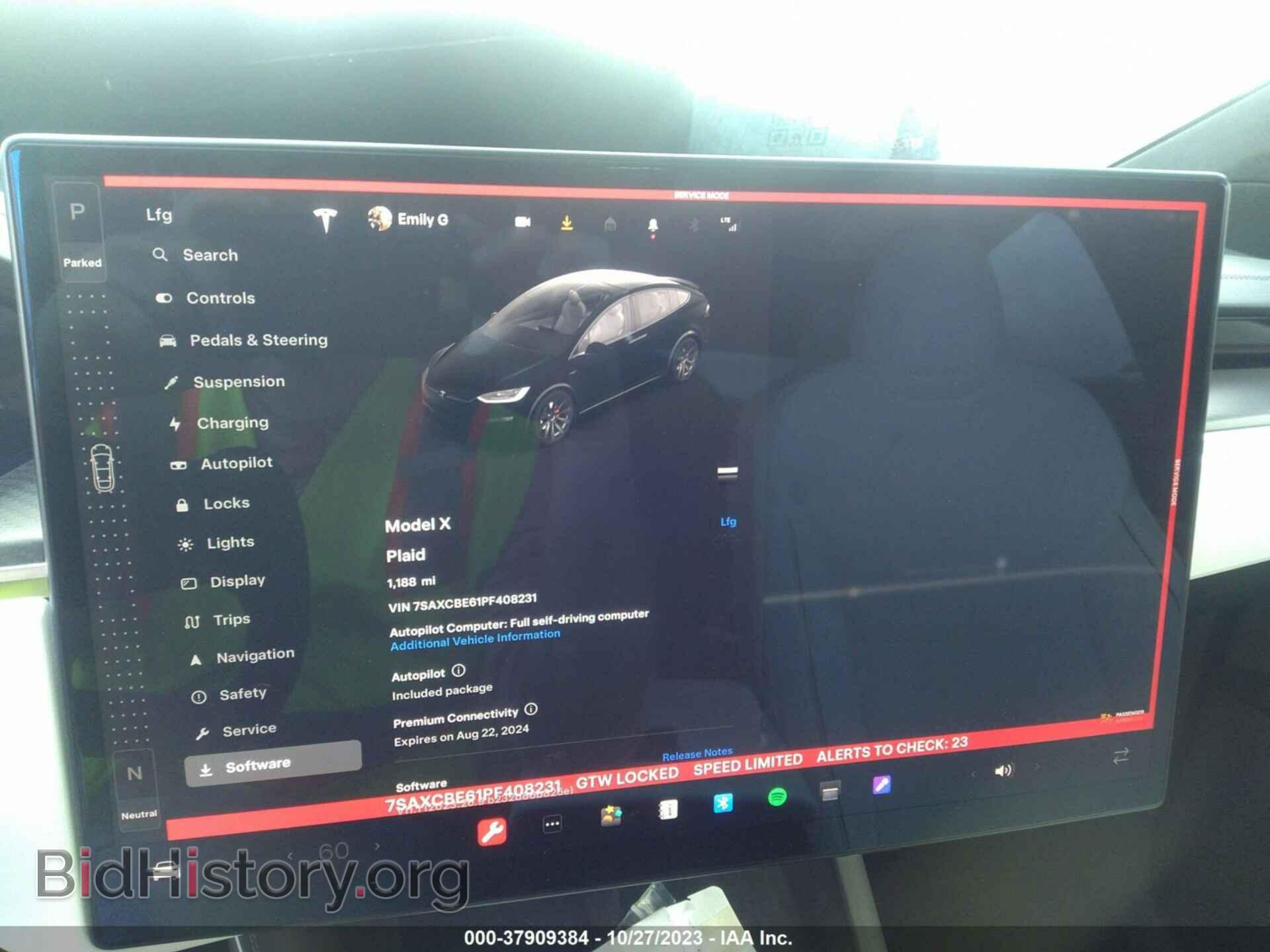 2023 TESLA MODEL X - VIN: 7SAXCBE61PF408231 - Фото 19