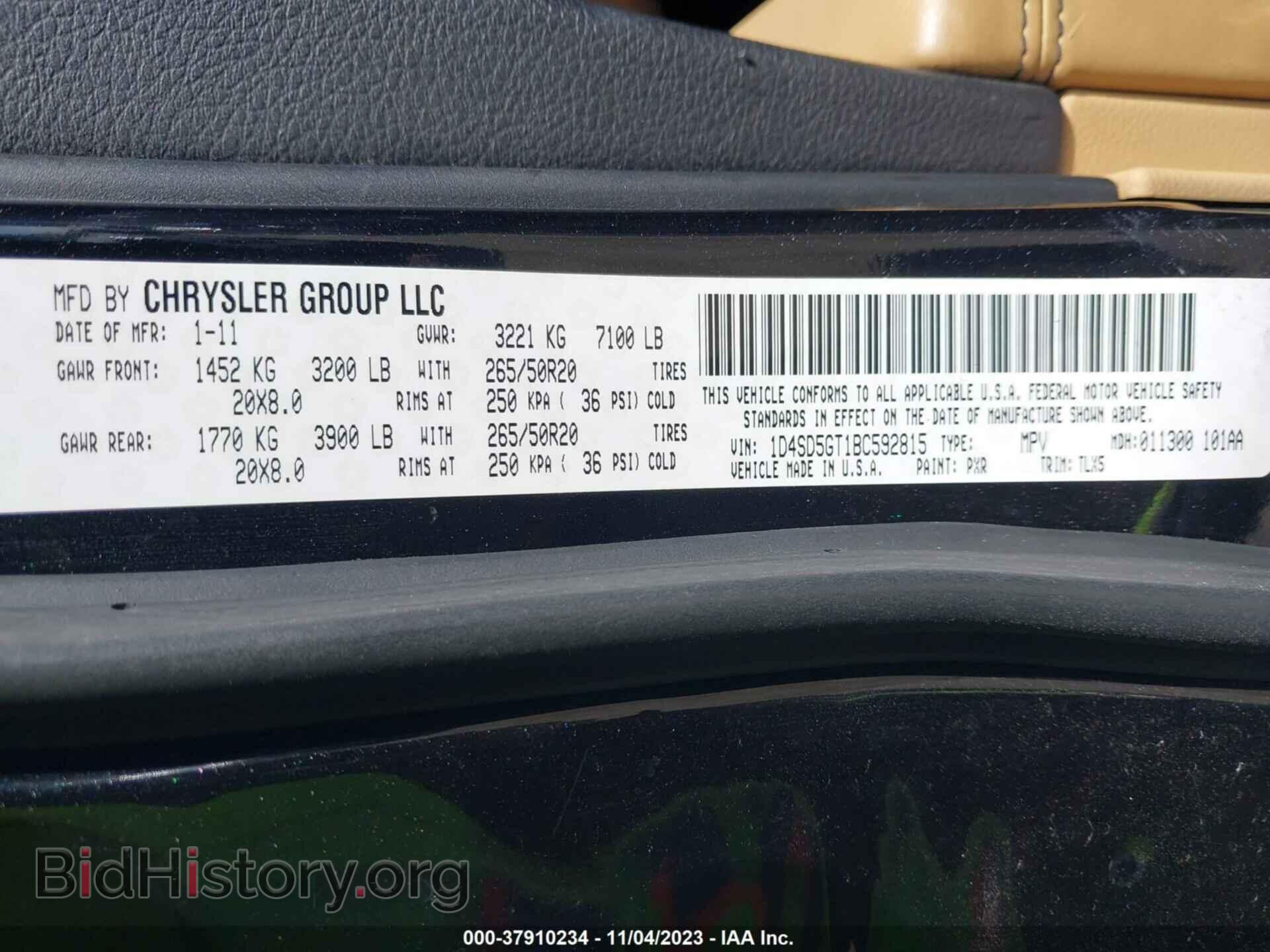 2011 DODGE DURANGO - VIN: 1D4SD5GT1BC592815 - Photo 9