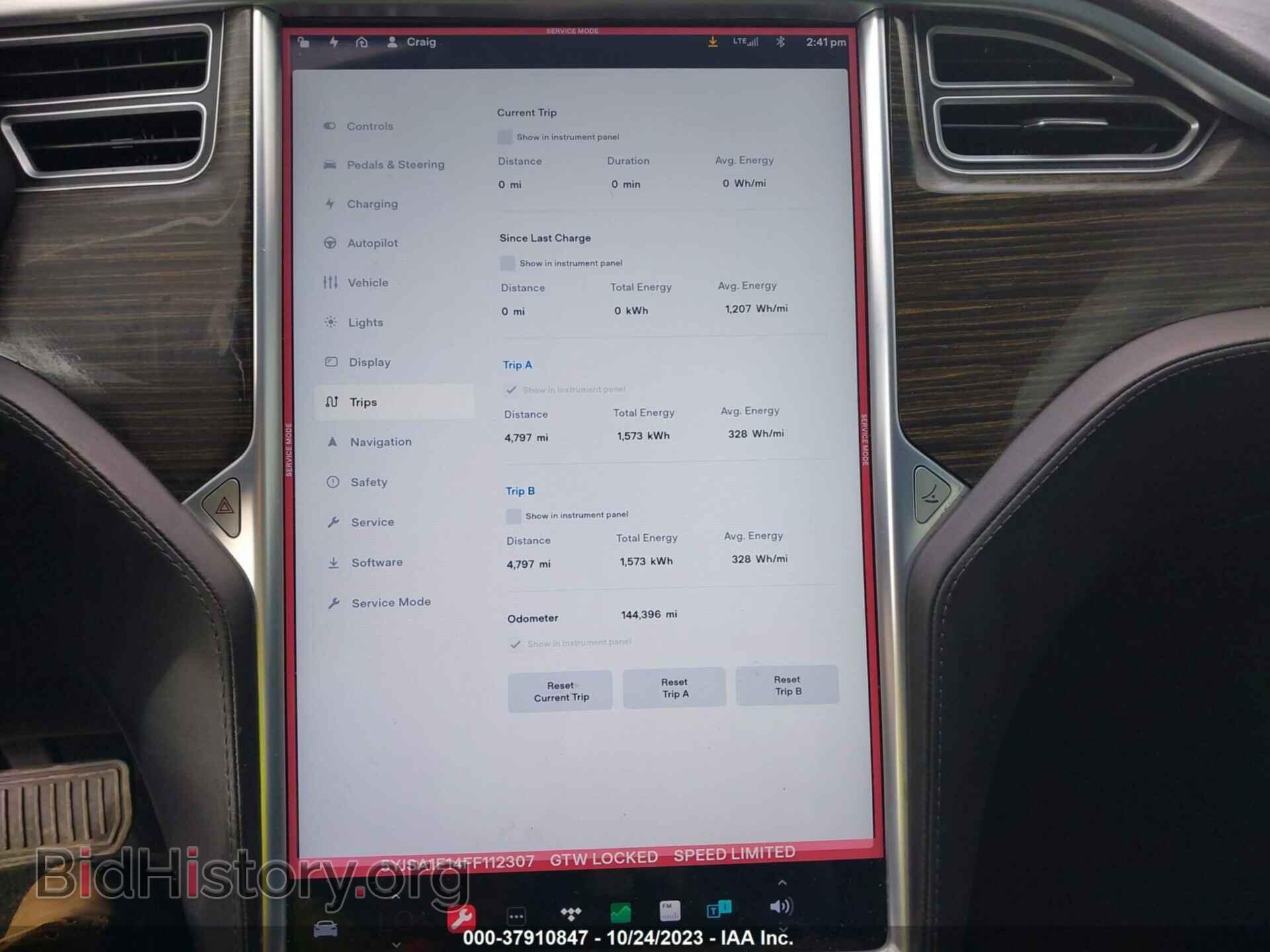 2015 TESLA MODEL S - VIN: 5YJSA1E14FF112307 - Photo 7