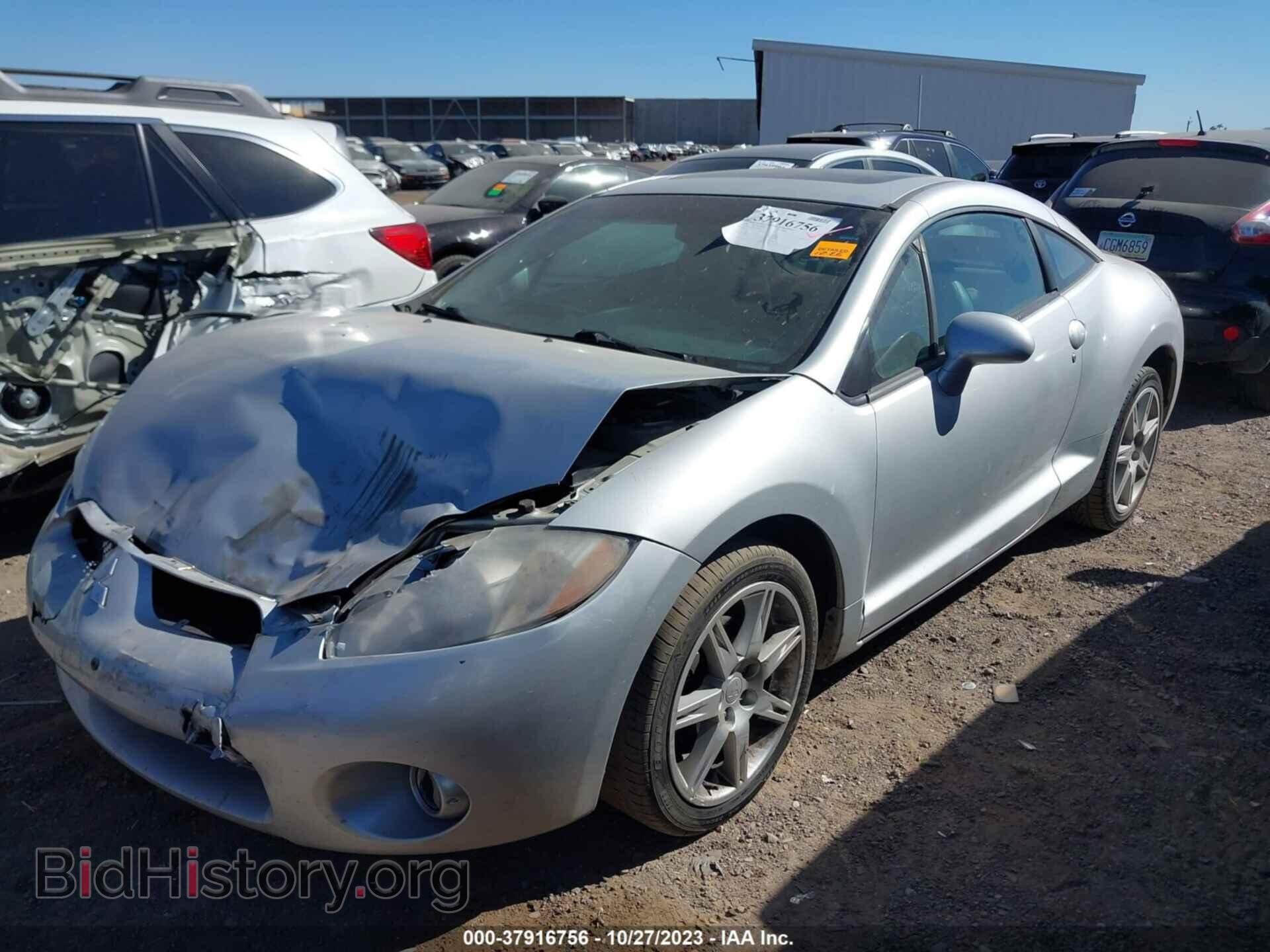 2006 MITSUBISHI ECLIPSE - VIN: 4A3AK34T86E028285 - Фото 2