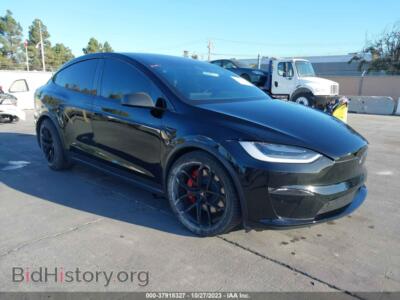 2022 Tesla MODEL X Plaid TRI Motor All-Wheel Drive, черный — VIN 7SAXCBE62NF337876, IAAI