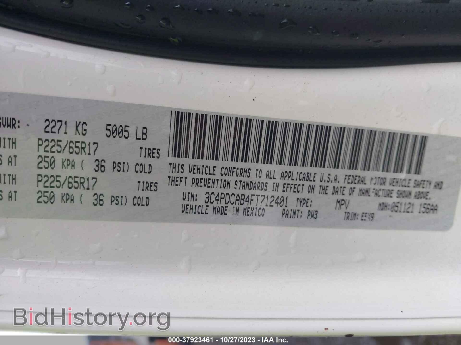 2015 DODGE JOURNEY - VIN: 3C4PDCAB4FT712401 - Photo 9