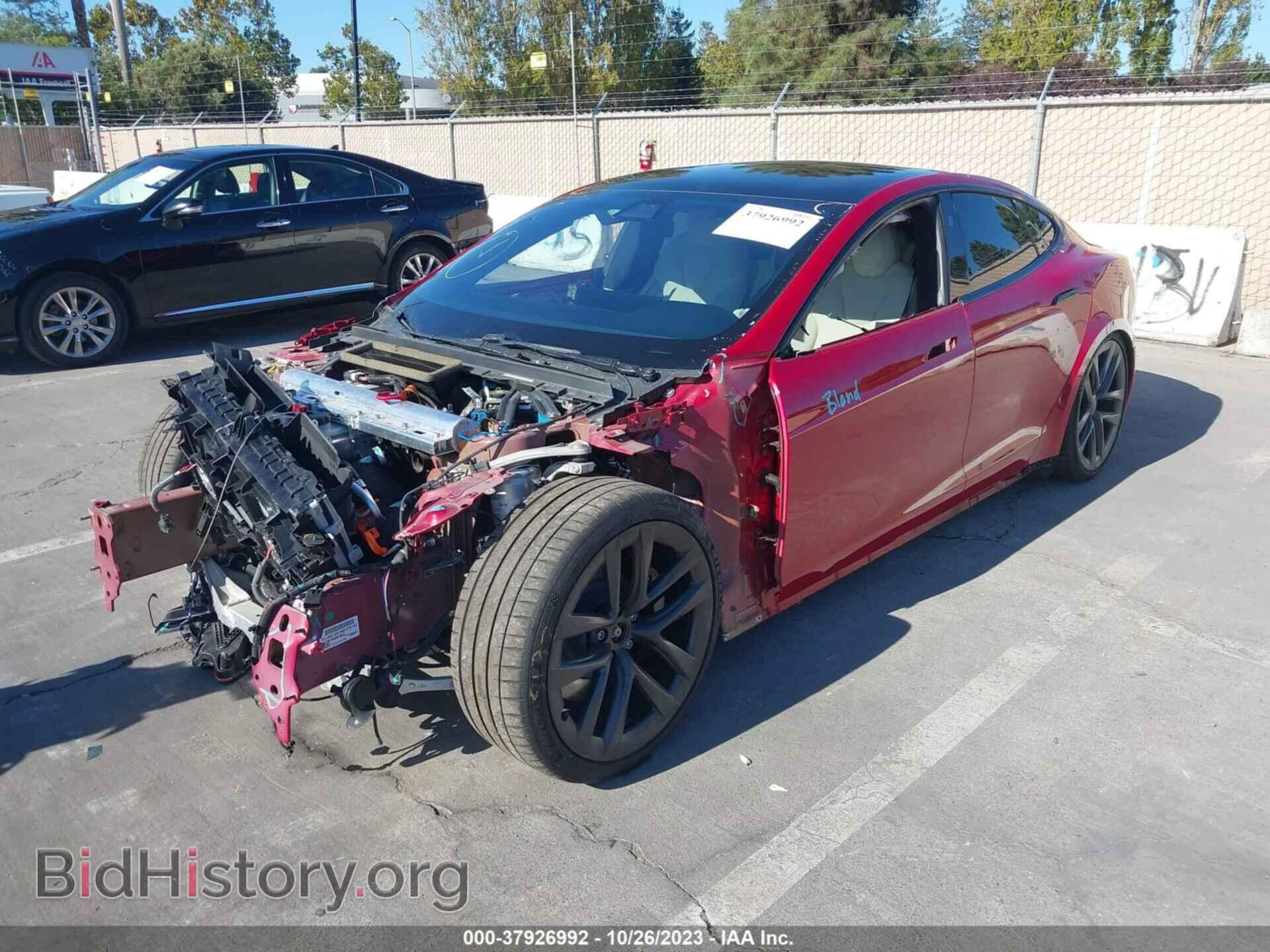 2022 TESLA MODEL S - VIN: 5YJSA1E61NF470197 - Фото 2