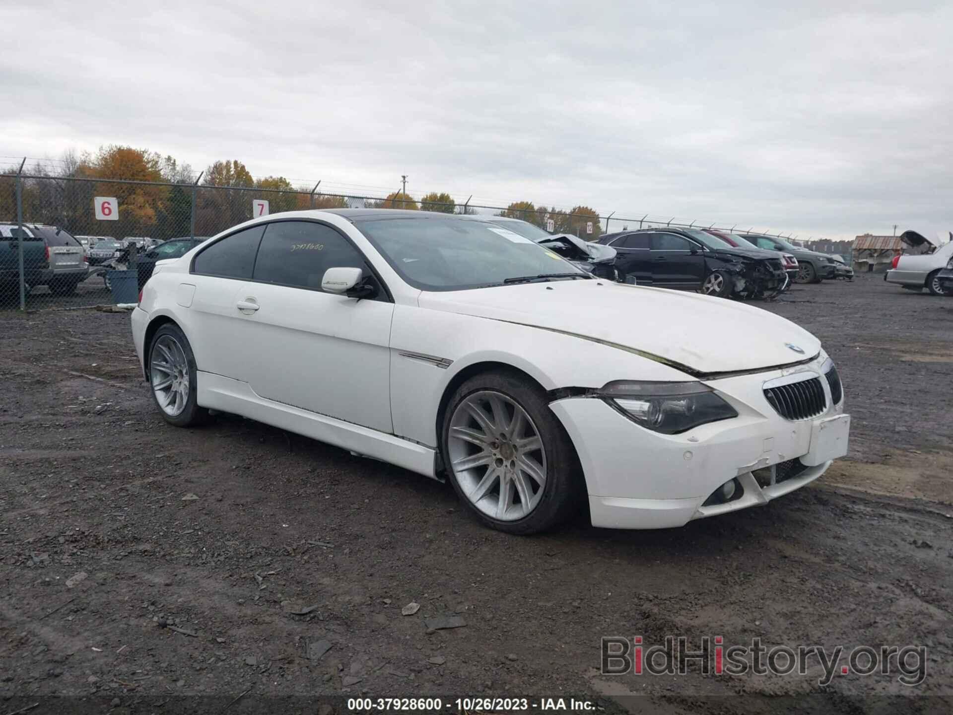 Photo WBAEH13486CR49707 - BMW 6 SERIES 2006