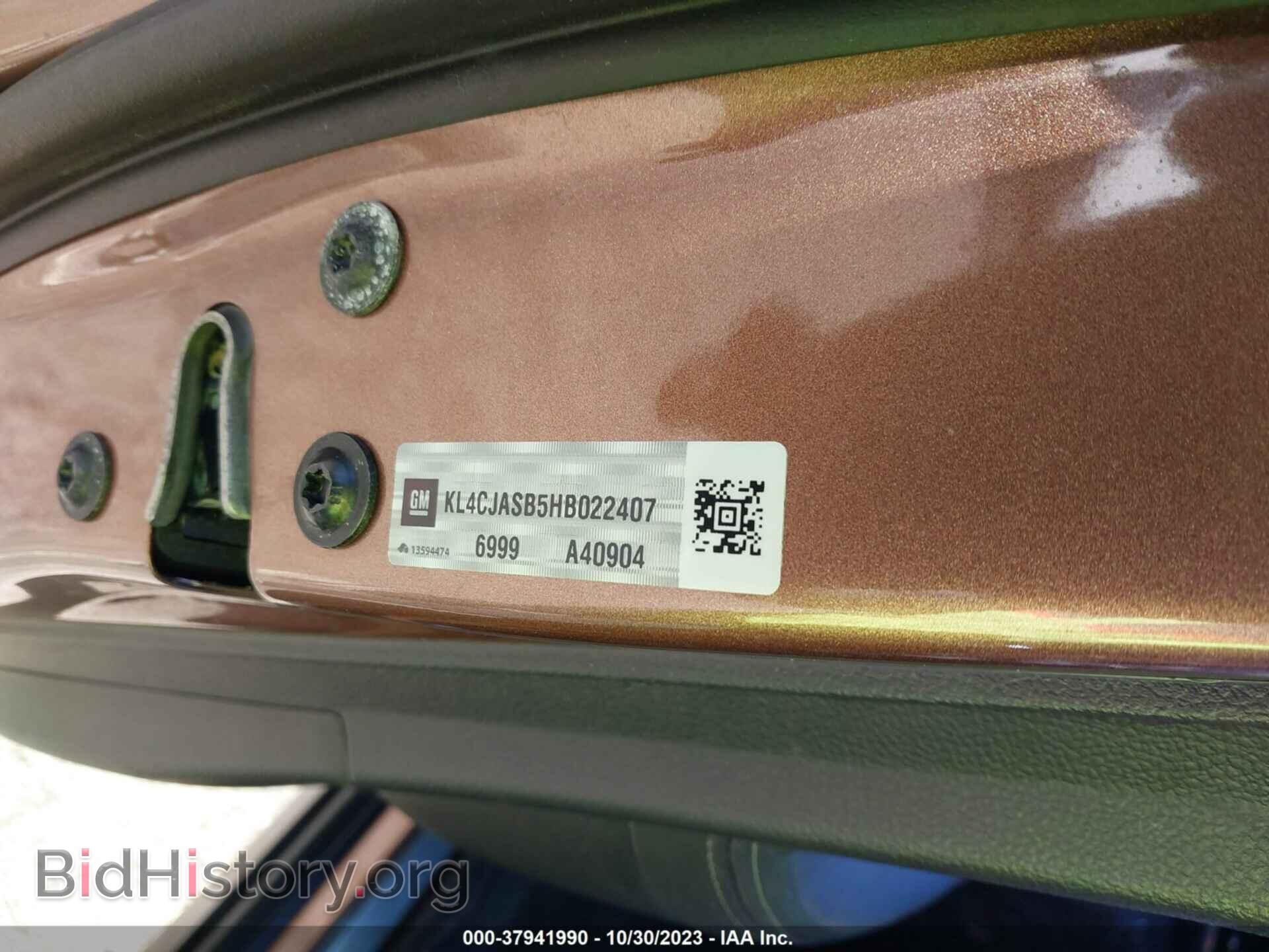 2017 BUICK ENCORE - VIN: KL4CJASB5HB022407 - Фото 9