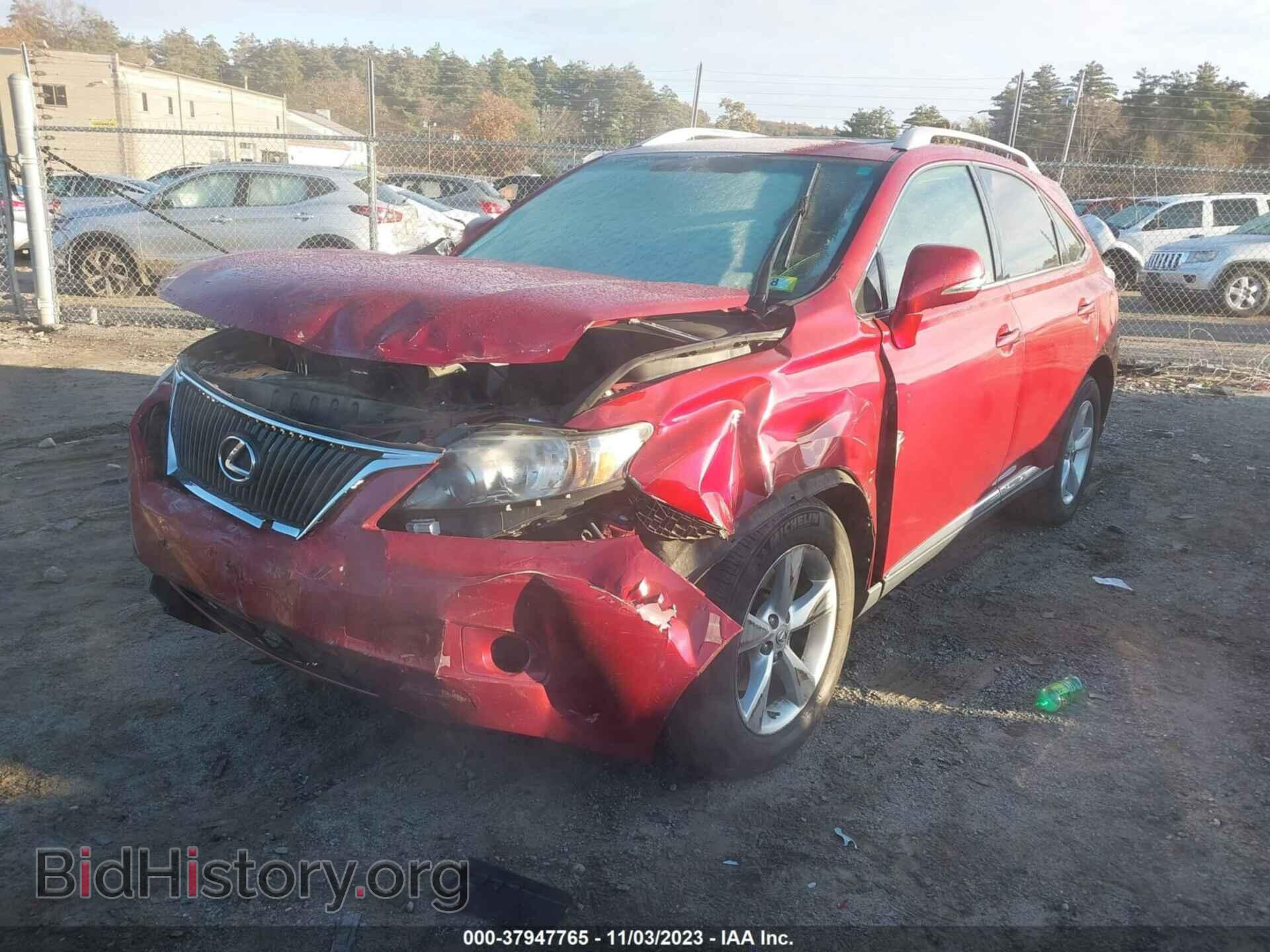 2011 LEXUS RX 350 - VIN: 2T2BK1BAXBC083567 - Фото 2