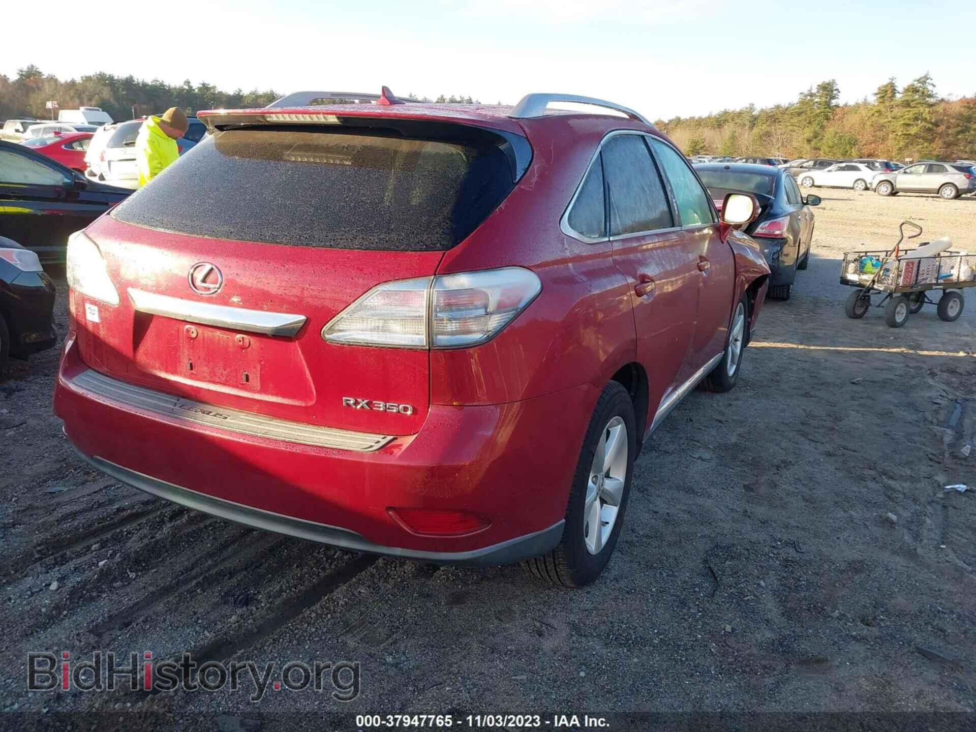 2011 LEXUS RX 350 - VIN: 2T2BK1BAXBC083567 - Фото 4