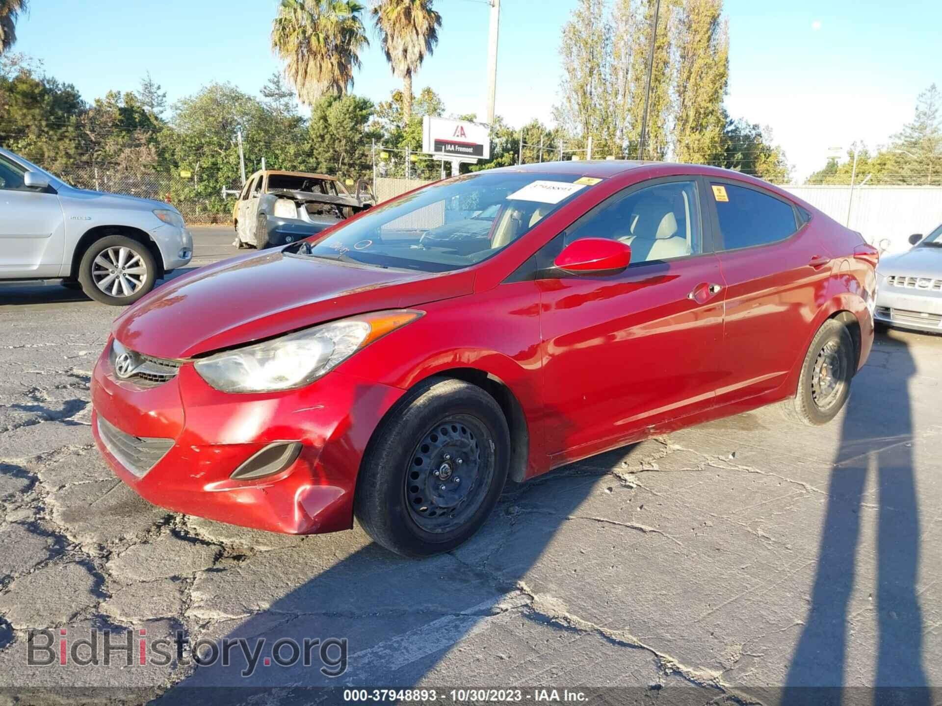 2011 HYUNDAI ELANTRA - VIN: KMHDH4AE1BU153473 - Фото 2