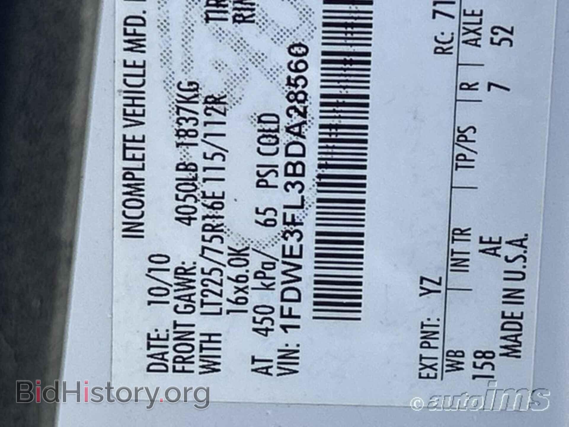 2011 FORD ECONOLINE - VIN: 1FDWE3FL3BDA28560 - Фото 10