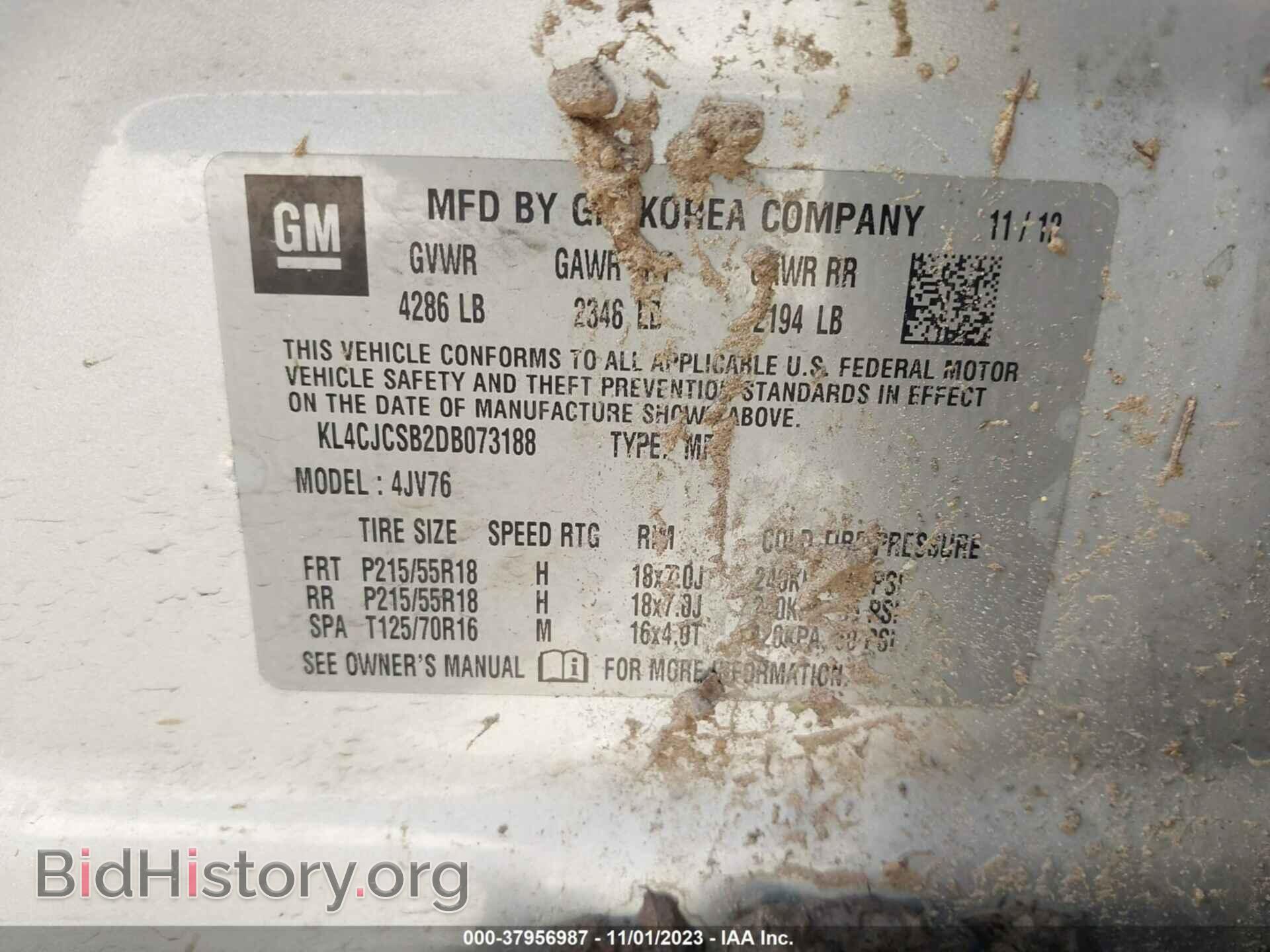 2013 BUICK ENCORE - VIN: KL4CJCSB2DB073188 - Photo 9