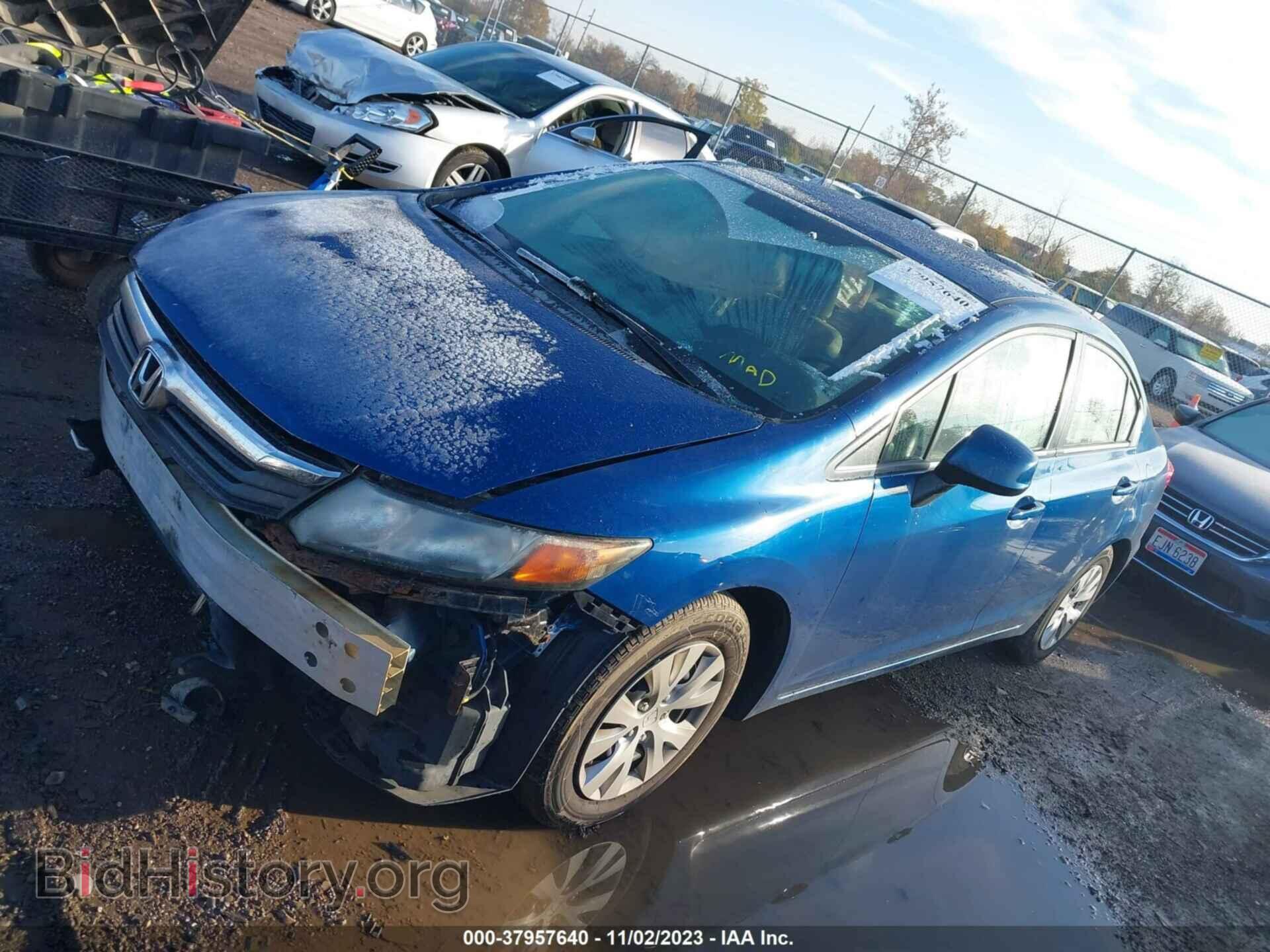2012 HONDA CIVIC - VIN: 19XFB2E55CE032295 - Фото 2