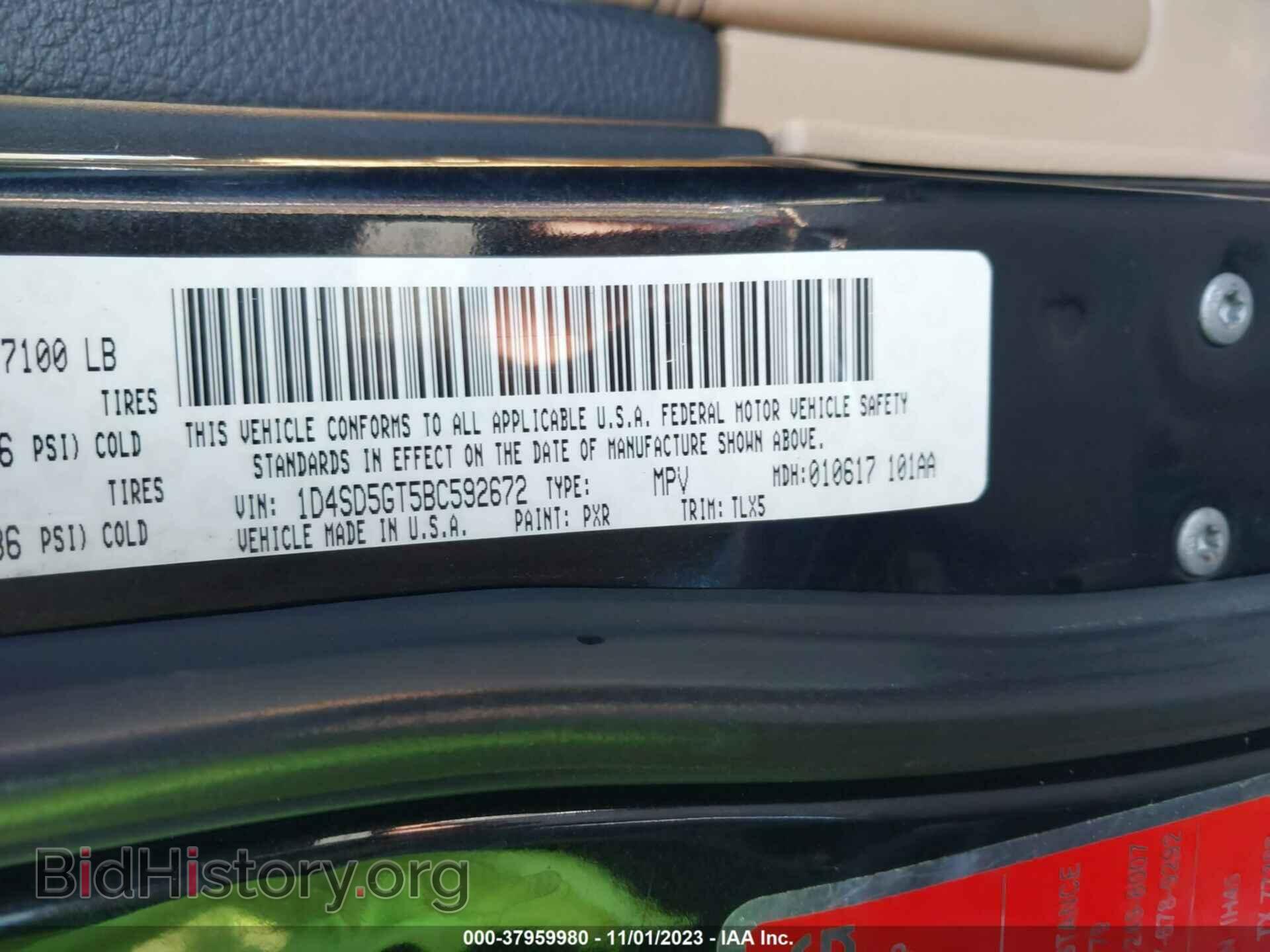 2011 DODGE DURANGO - VIN: 1D4SD5GT5BC592672 - Фото 9