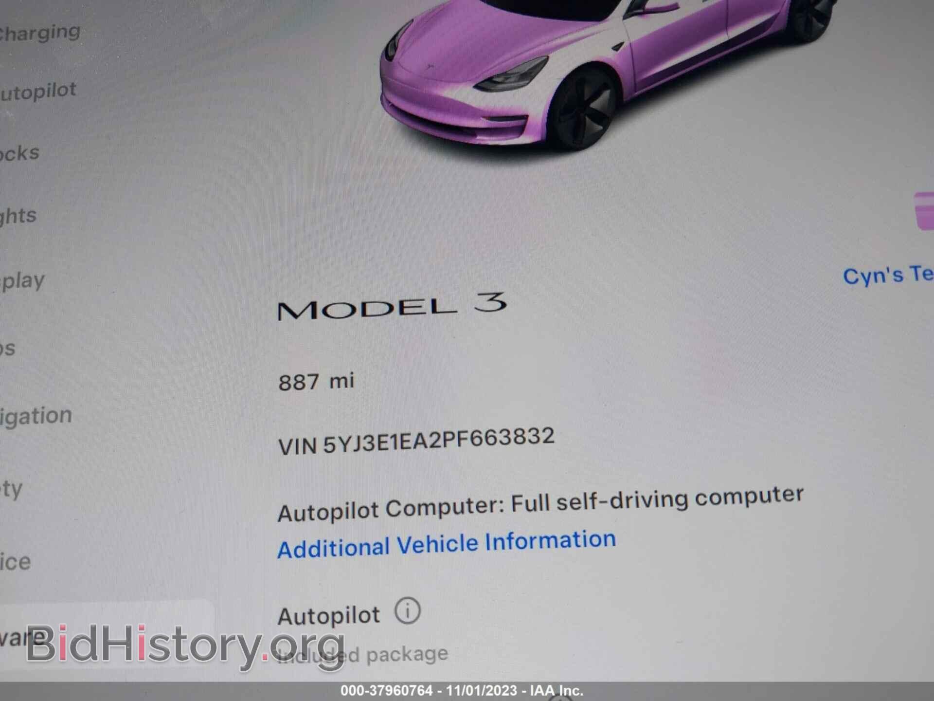 2023 TESLA MODEL 3 - VIN: 5YJ3E1EA2PF663832 - Фото 16