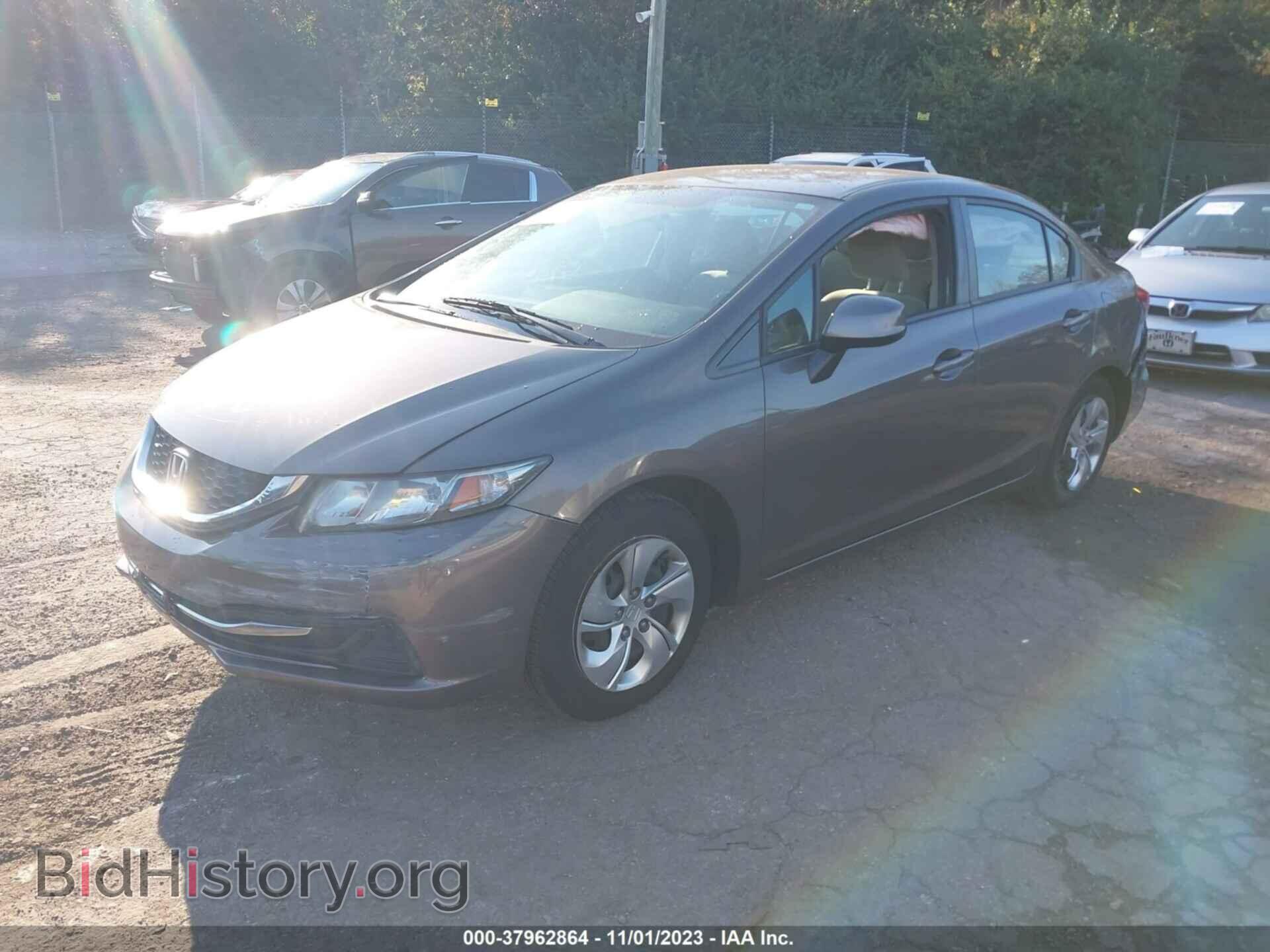 2013 HONDA CIVIC - VIN: 2HGFB2F58DH598876 - Фото 2