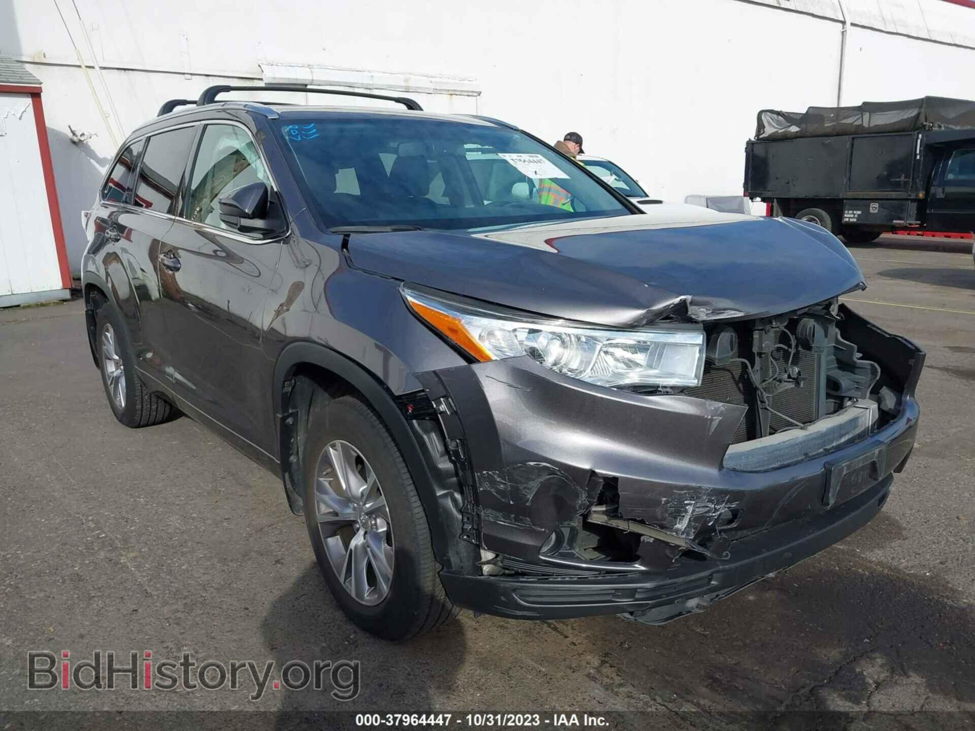 Photo 5TDJKRFH1FS196391 - TOYOTA HIGHLANDER 2015