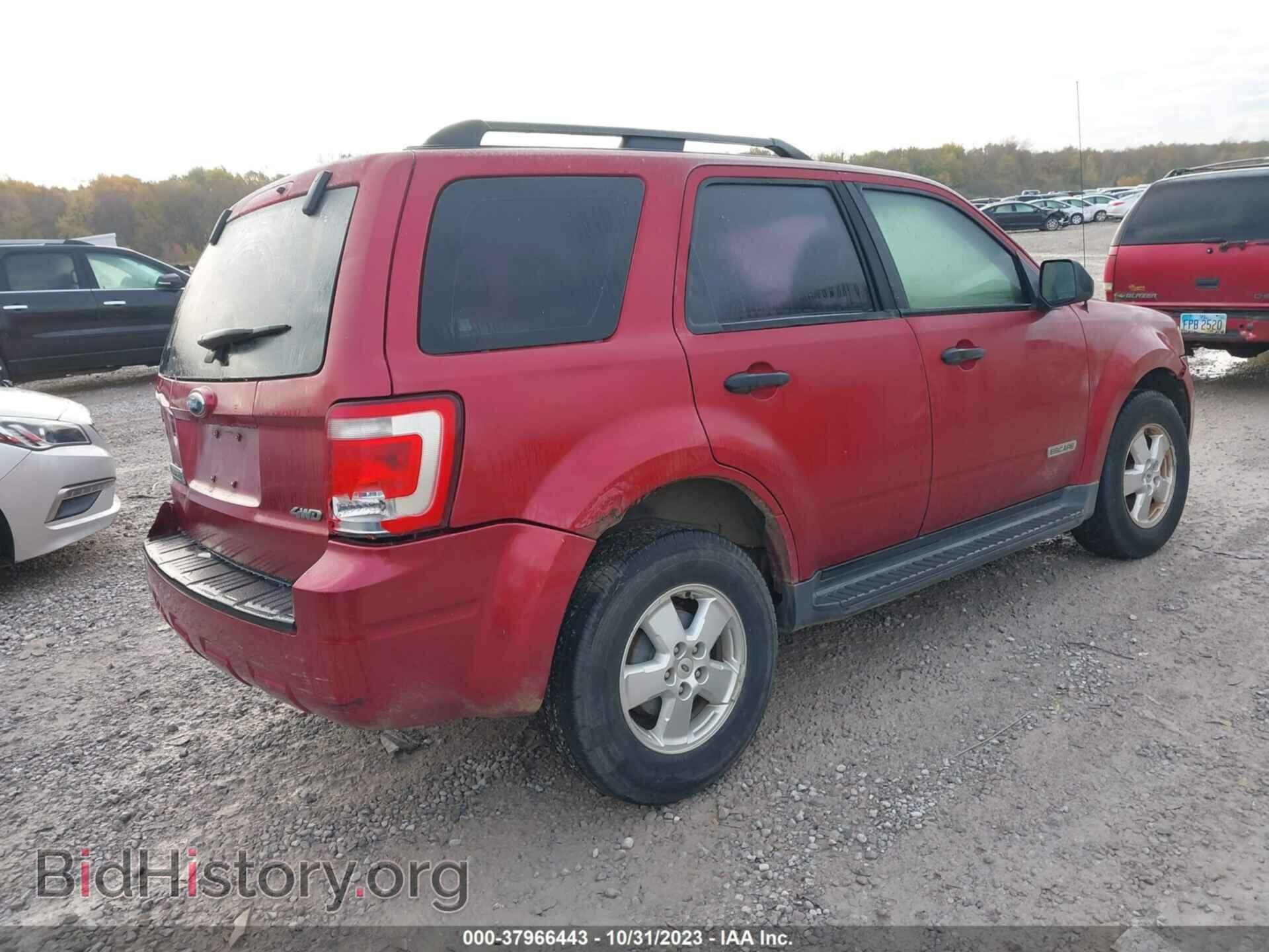 2008 FORD ESCAPE - VIN: 1FMCU92Z38KC08256 - Фото 4