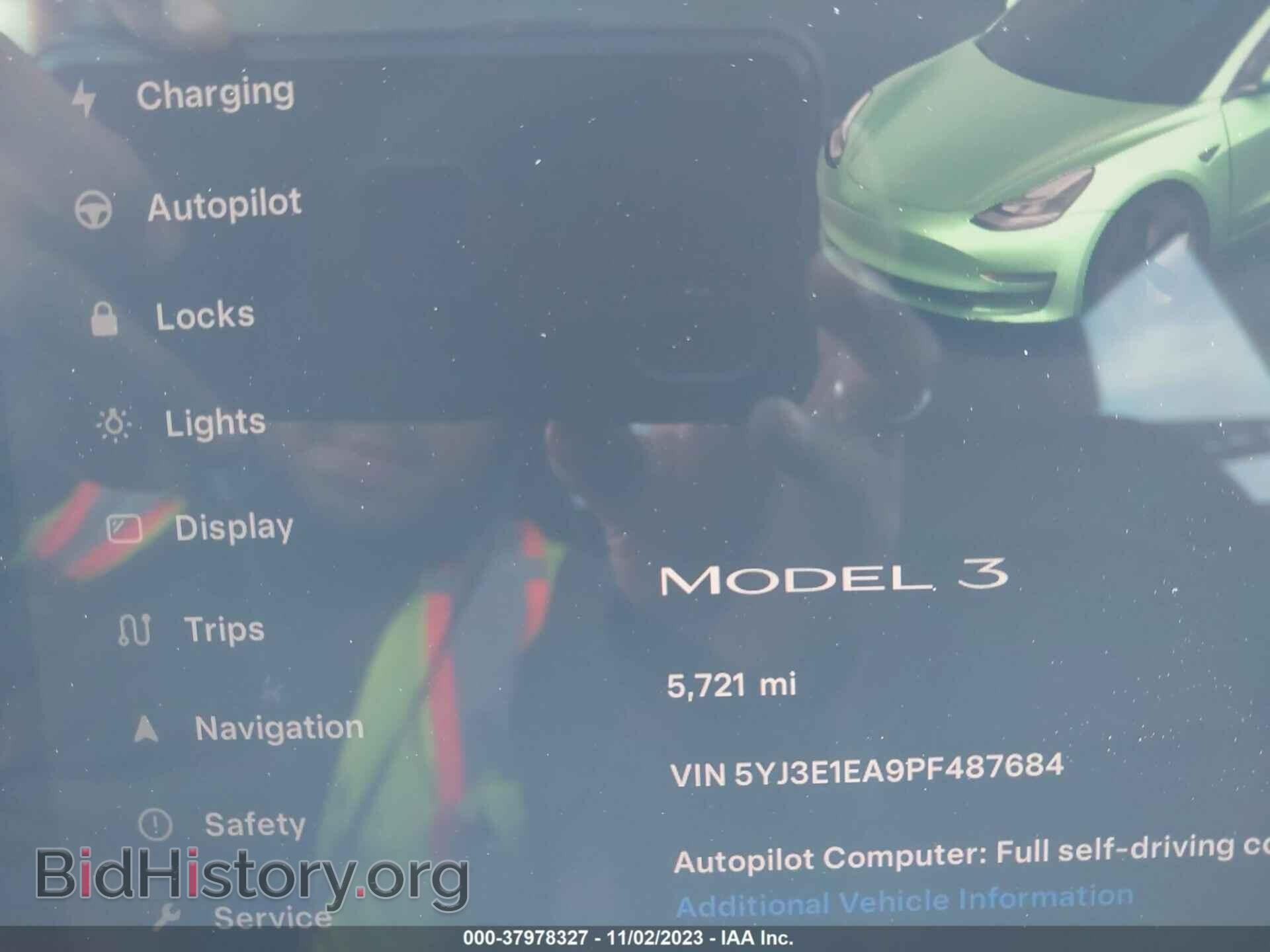 2023 TESLA MODEL 3 - VIN: 5YJ3E1EA9PF487684 - Фото 7