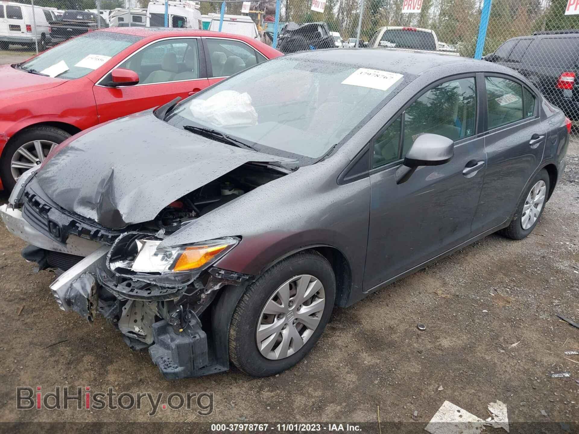 2012 HONDA CIVIC - VIN: 19XFB2F53CE372012 - Фото 2