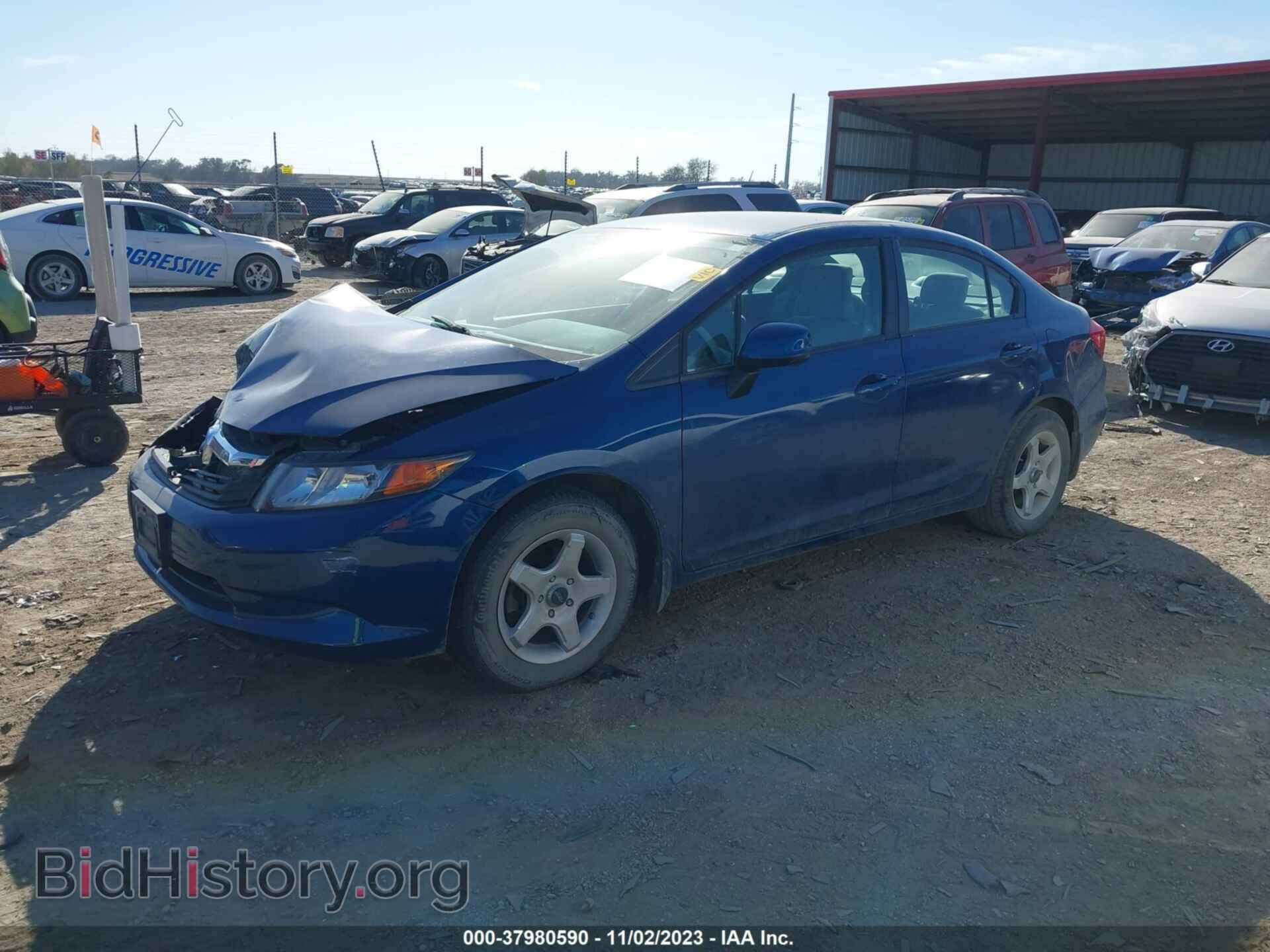 2012 HONDA CIVIC - VIN: 19XFB2F5XCE045641 - Фото 2