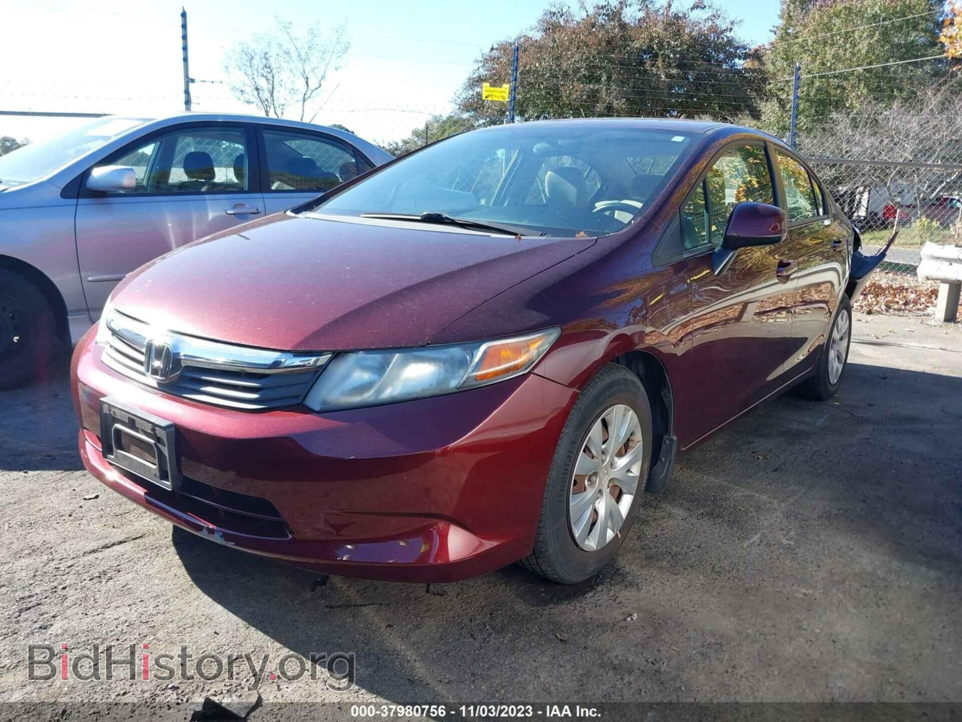 2012 HONDA CIVIC - VIN: 19XFB2F5XCE044800 - Фото 2