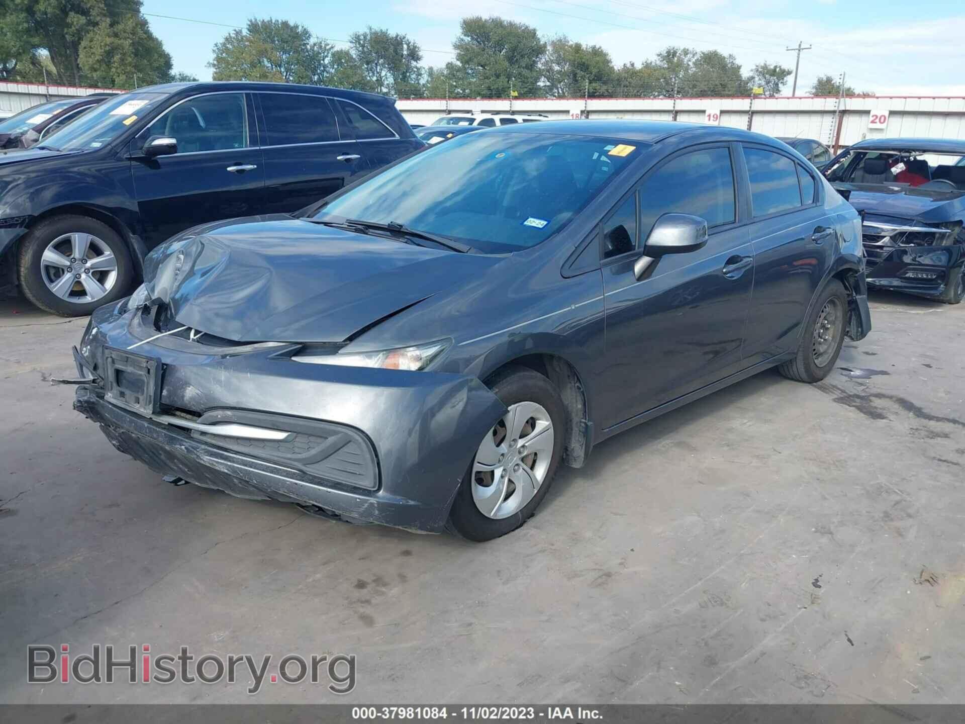 2013 HONDA CIVIC - VIN: 2HGFB2F50DH566441 - Фото 2
