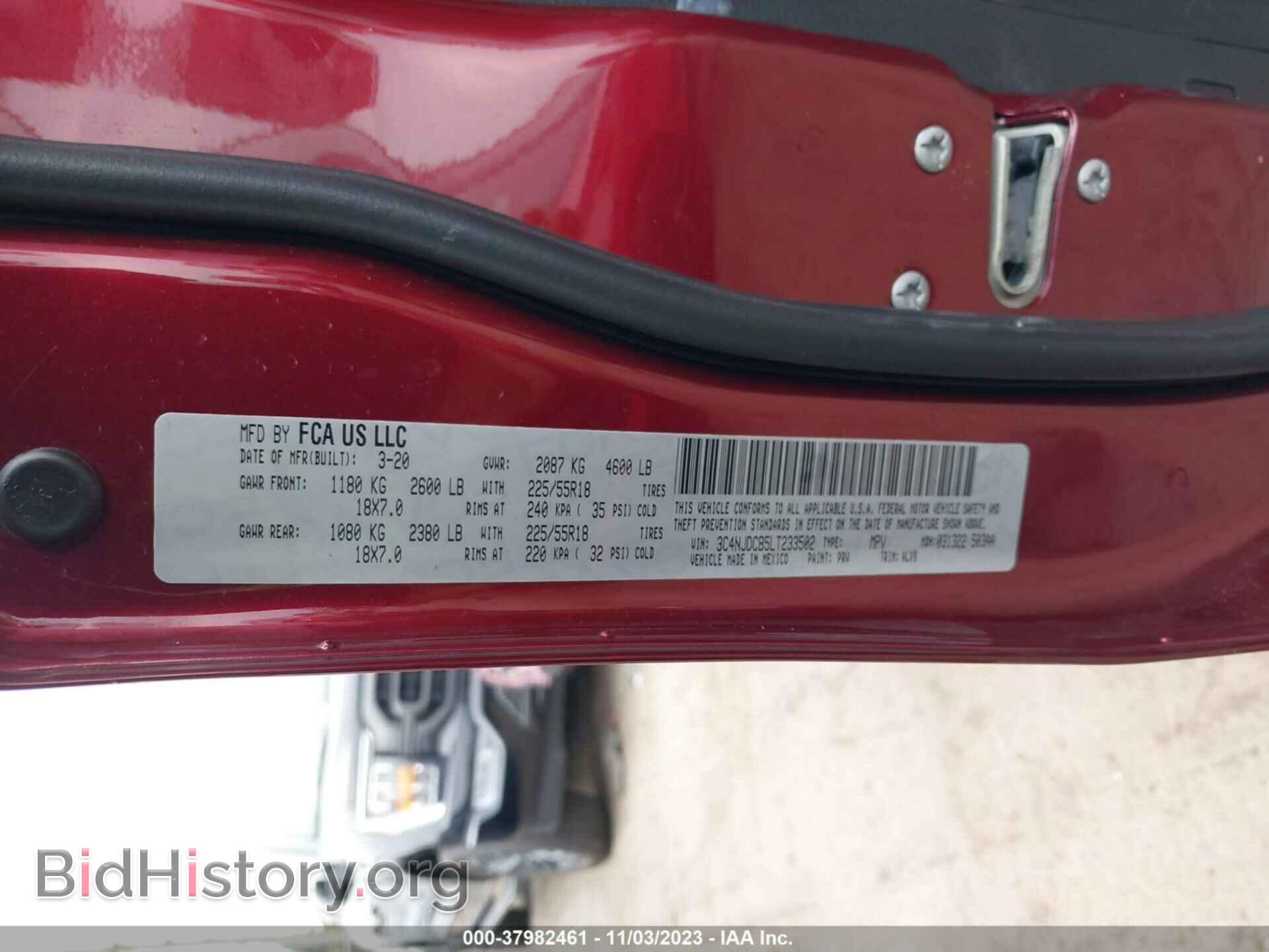2020 JEEP COMPASS - VIN: 3C4NJDCB5LT233502 - Фото 9