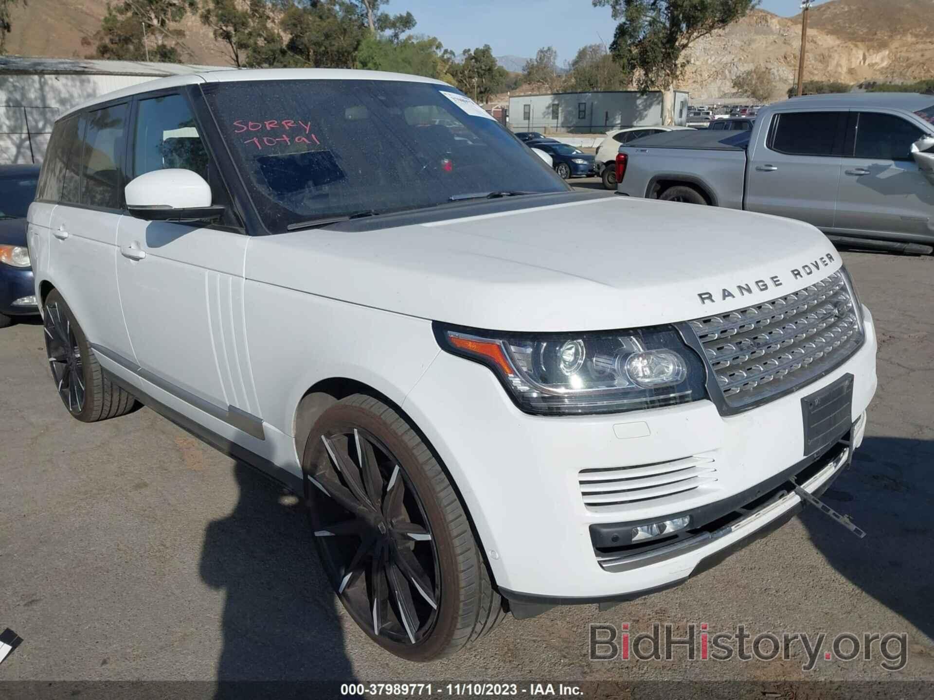 Photo SALGS2KF2GA247751 - LAND ROVER RANGE ROVER 2016