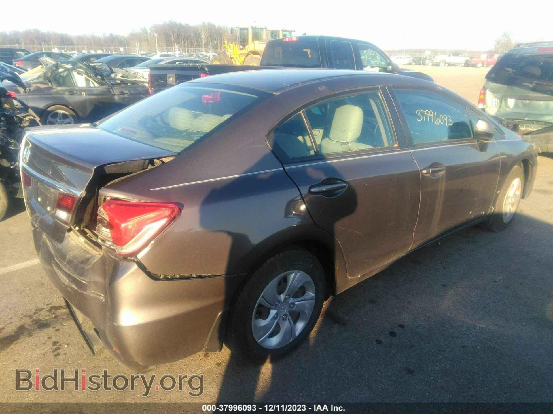 2013 HONDA CIVIC - VIN: 19XFB2F54DE085361 - Фото 4