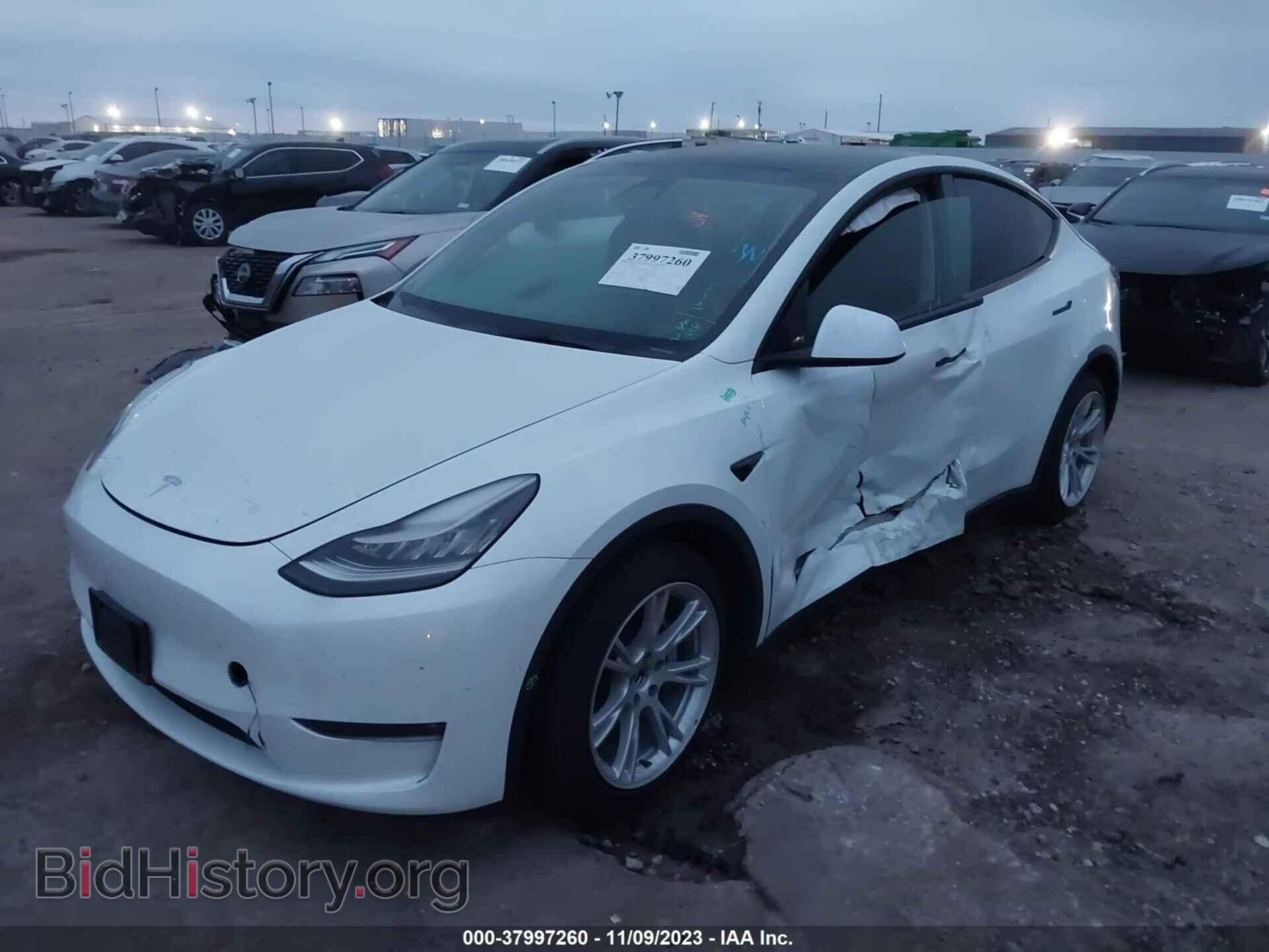2021 TESLA MODEL Y - VIN: 5YJYGAEE2MF113237 - Фото 2