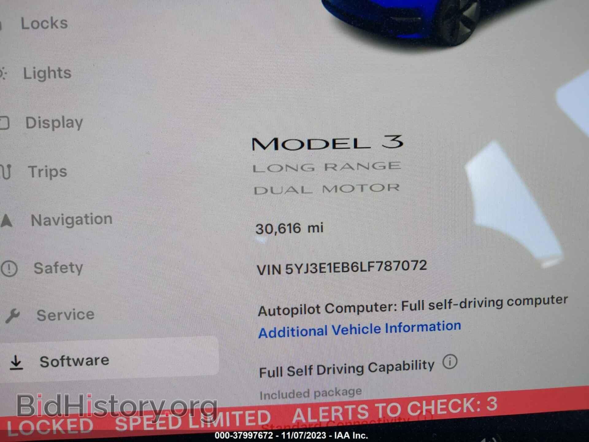 2020 TESLA MODEL 3 - VIN: 5YJ3E1EB6LF787072 - Фото 7