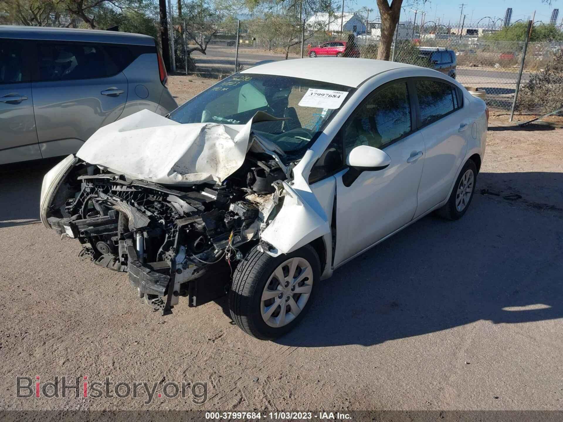 2014 KIA RIO - VIN: KNADM4A37E6364780 - Фото 2