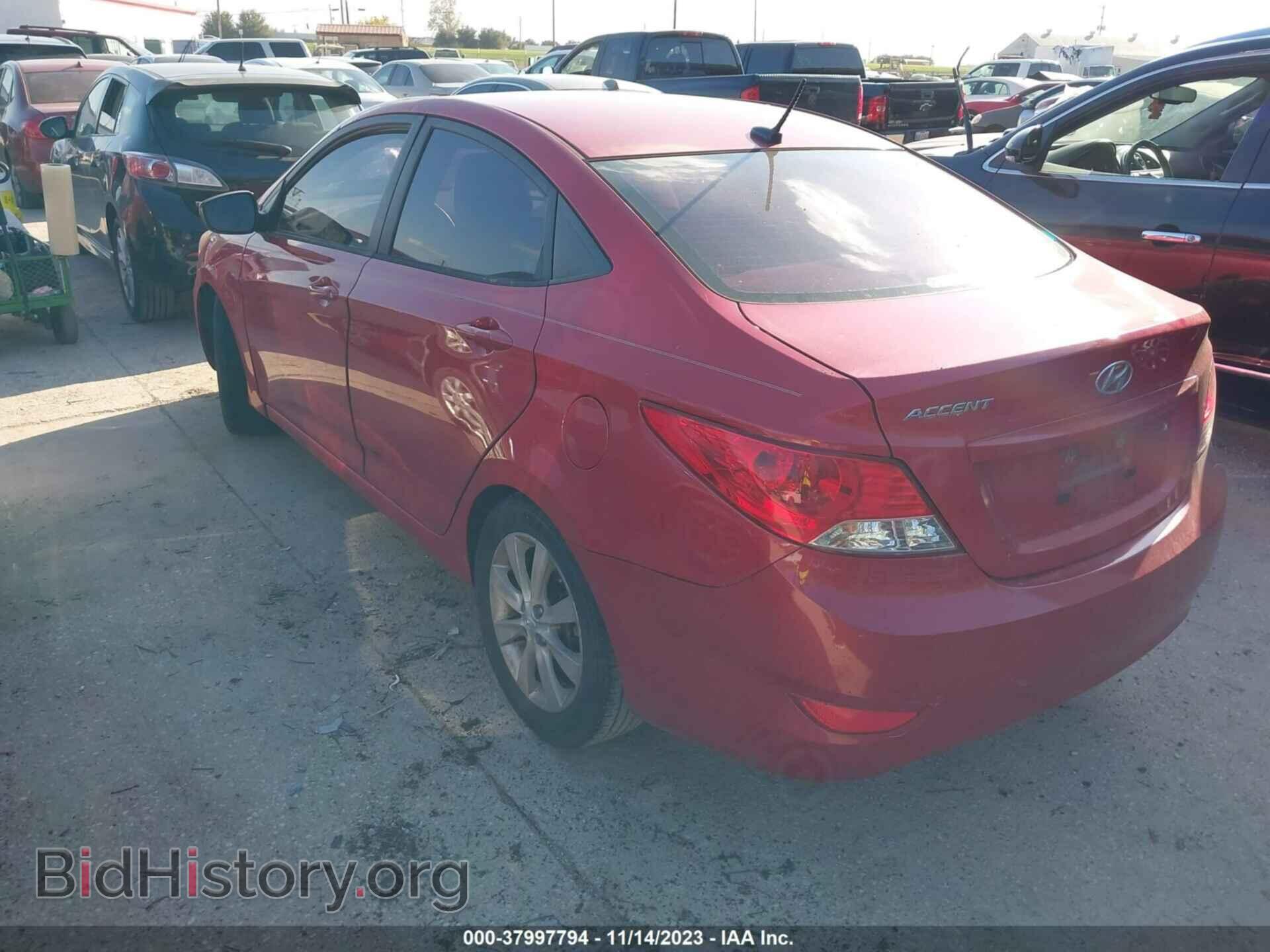 2012 HYUNDAI ACCENT - VIN: KMHCU4AEXCU058659 - Фото 3