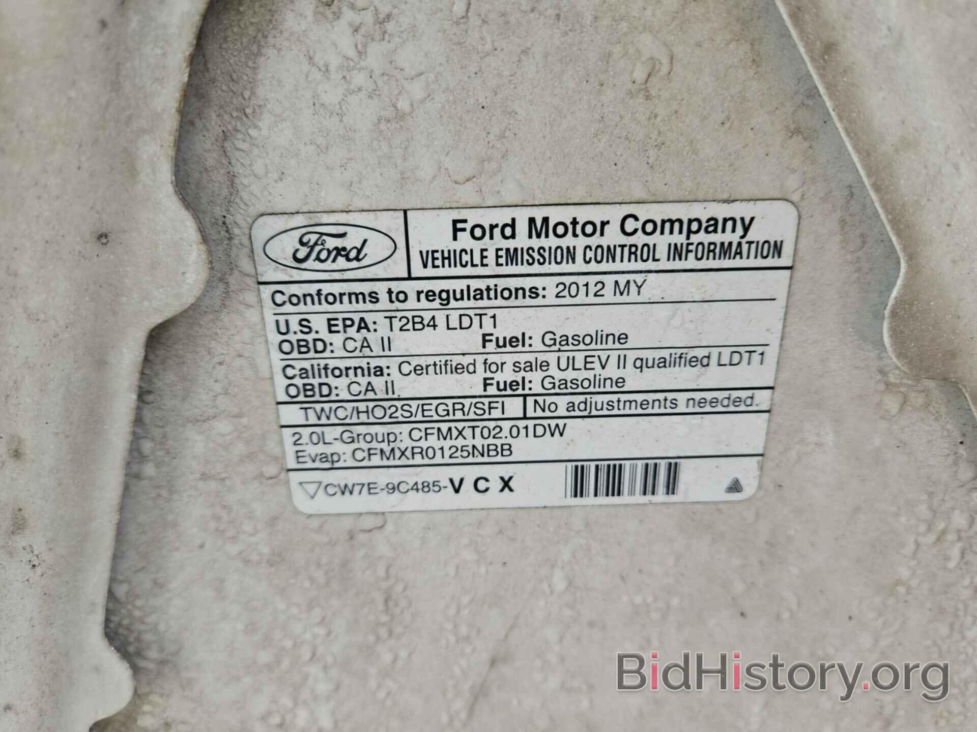 Photo NM0LS6BN3CT115498 - FORD TRANSIT CONNECT 2012