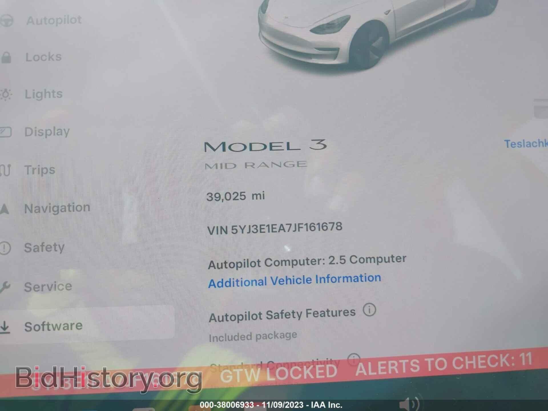 2018 TESLA MODEL 3 - VIN: 5YJ3E1EA7JF161678 - Фото 7