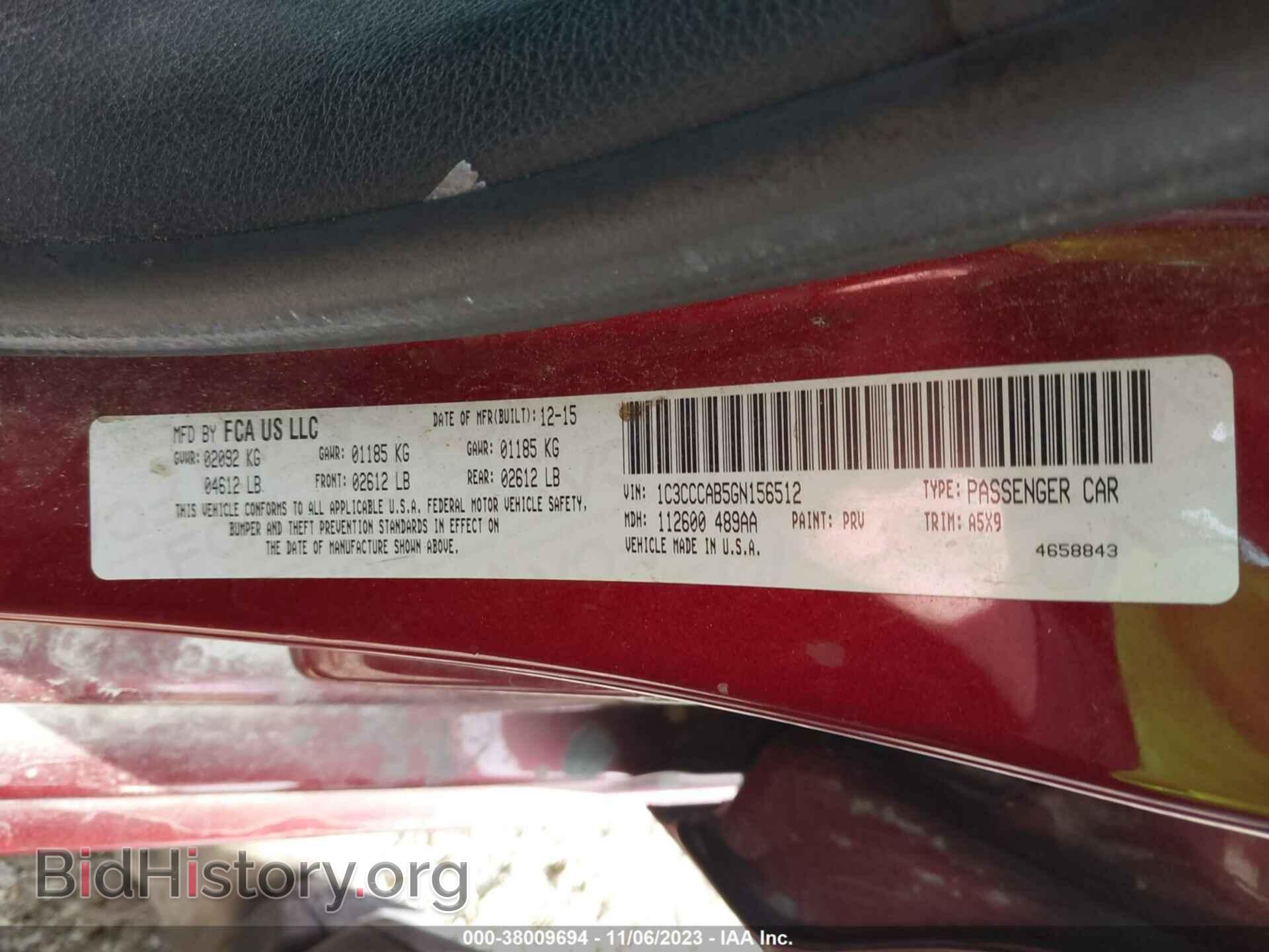 2016 CHRYSLER 200 - VIN: 1C3CCCAB5GN156512 - Photo 9