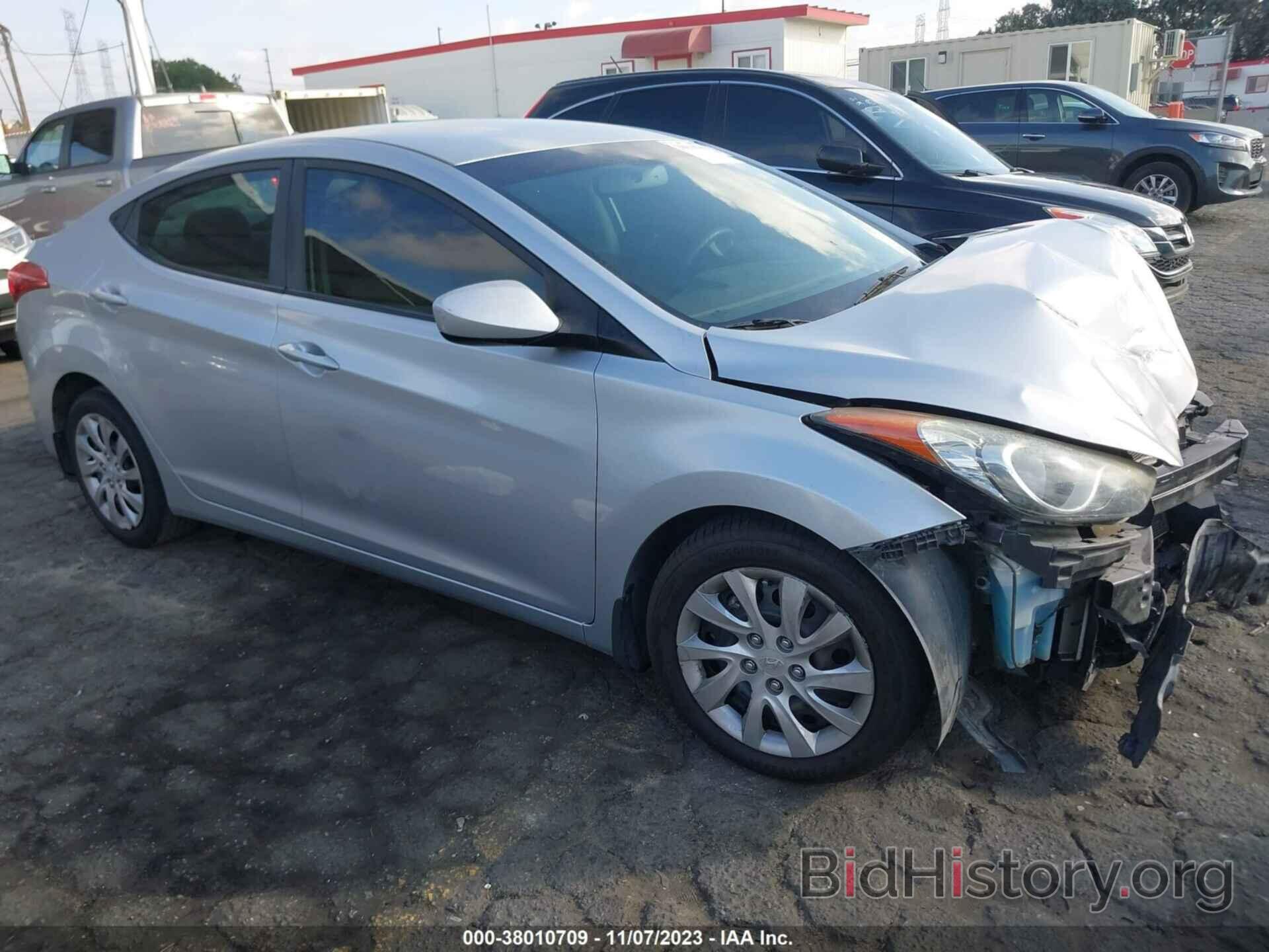 Photo 5NPDH4AE9CH111116 - HYUNDAI ELANTRA 2012