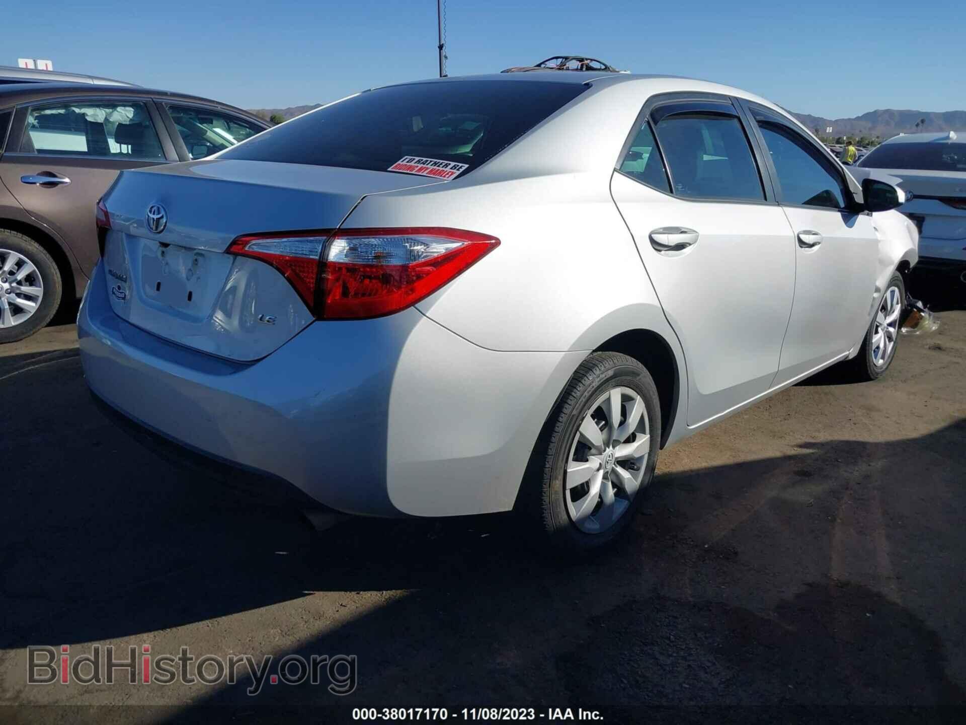 2015 TOYOTA COROLLA - VIN: 2T1BURHEXFC450738 - Фото 4