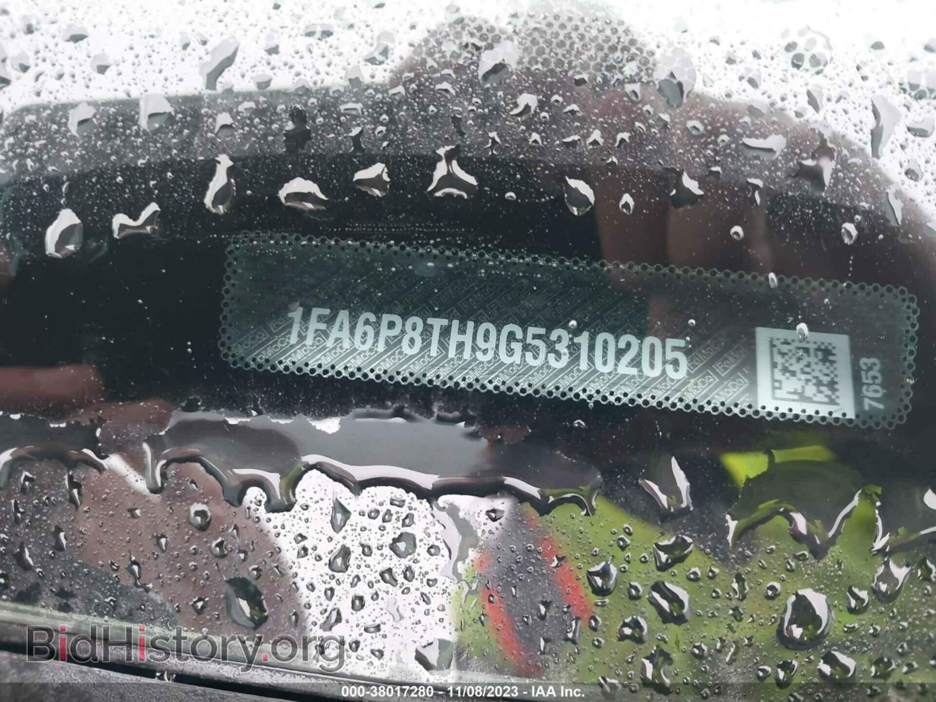 2016 FORD MUSTANG - VIN: 1FA6P8TH9G5310205 - Фото 9